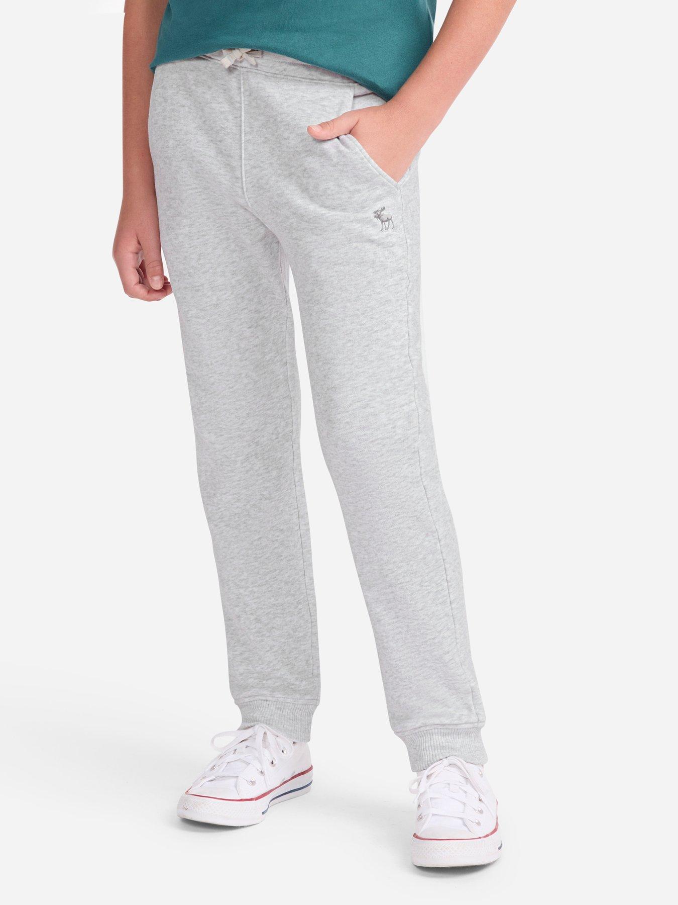Abercrombie & Fitch Boys' Essential Fleece Joggers - Grey