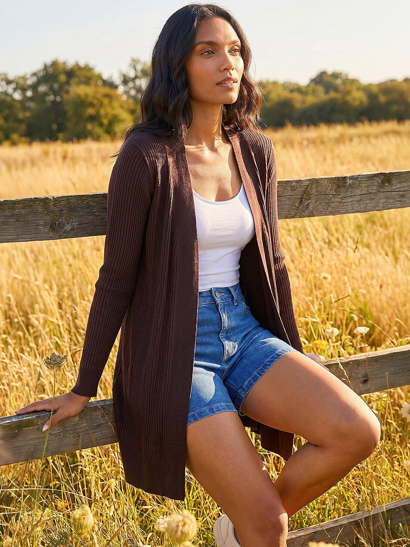 Image 1 of 4 of Roman Rib Knit Cardigan
