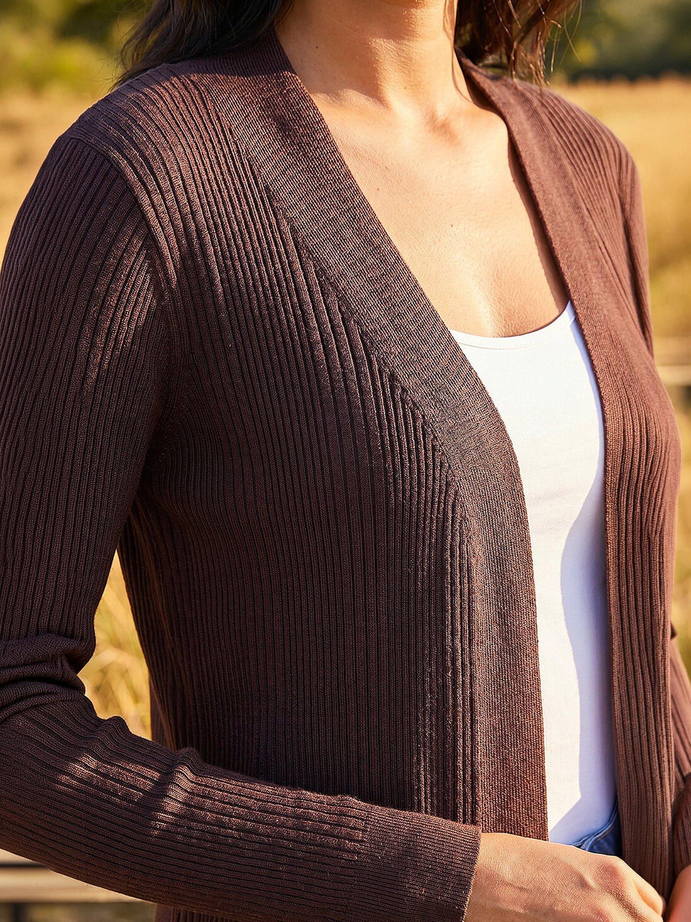 Image 2 of 4 of Roman Rib Knit Cardigan
