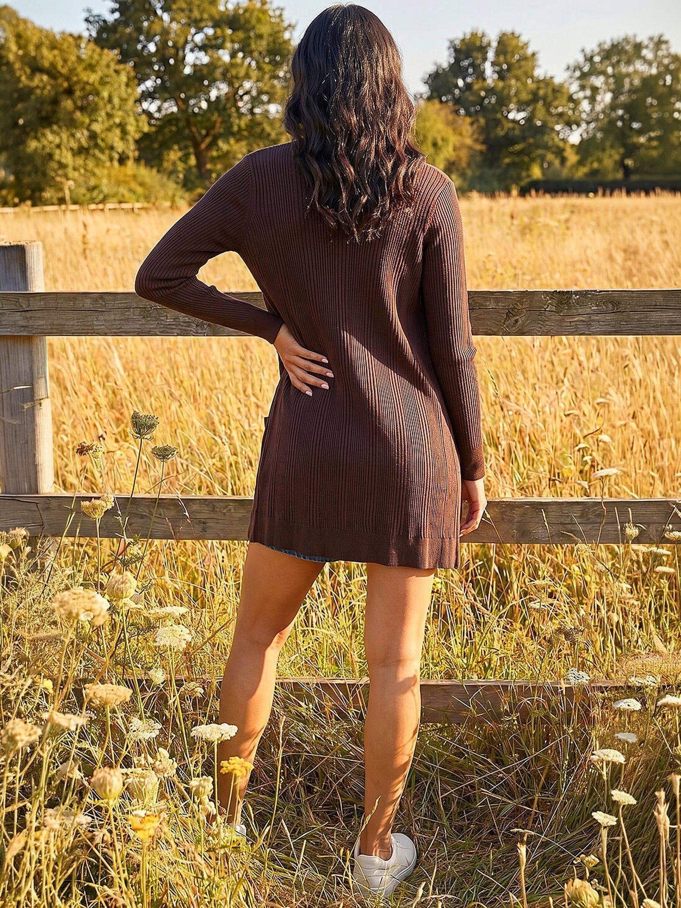 Image 3 of 4 of Roman Rib Knit Cardigan