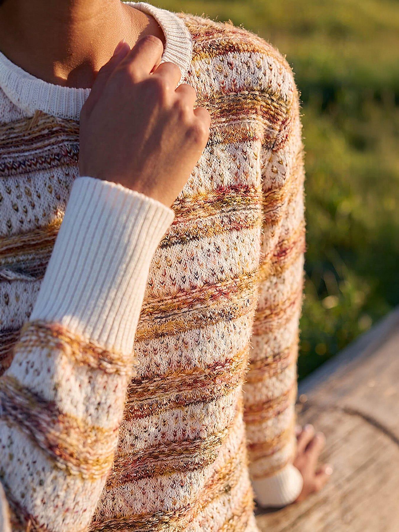 Image 2 of 4 of Roman Space Dye Stripe Knit Jumper