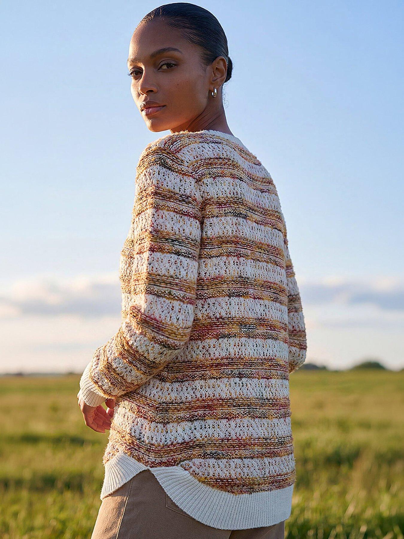 Image 3 of 4 of Roman Space Dye Stripe Knit Jumper