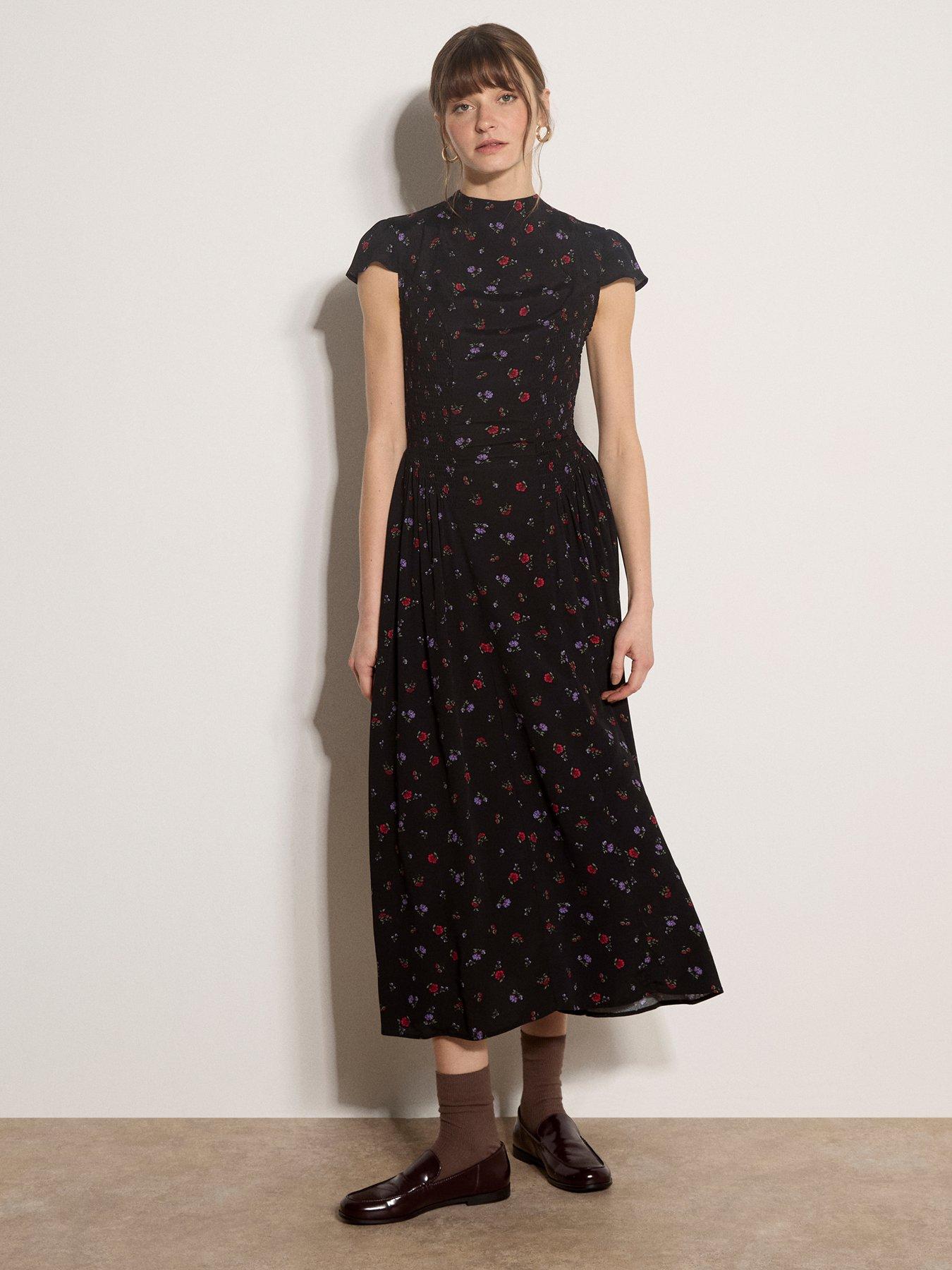 Apricot Apricot Ditsy Vintage Side Panel Dress