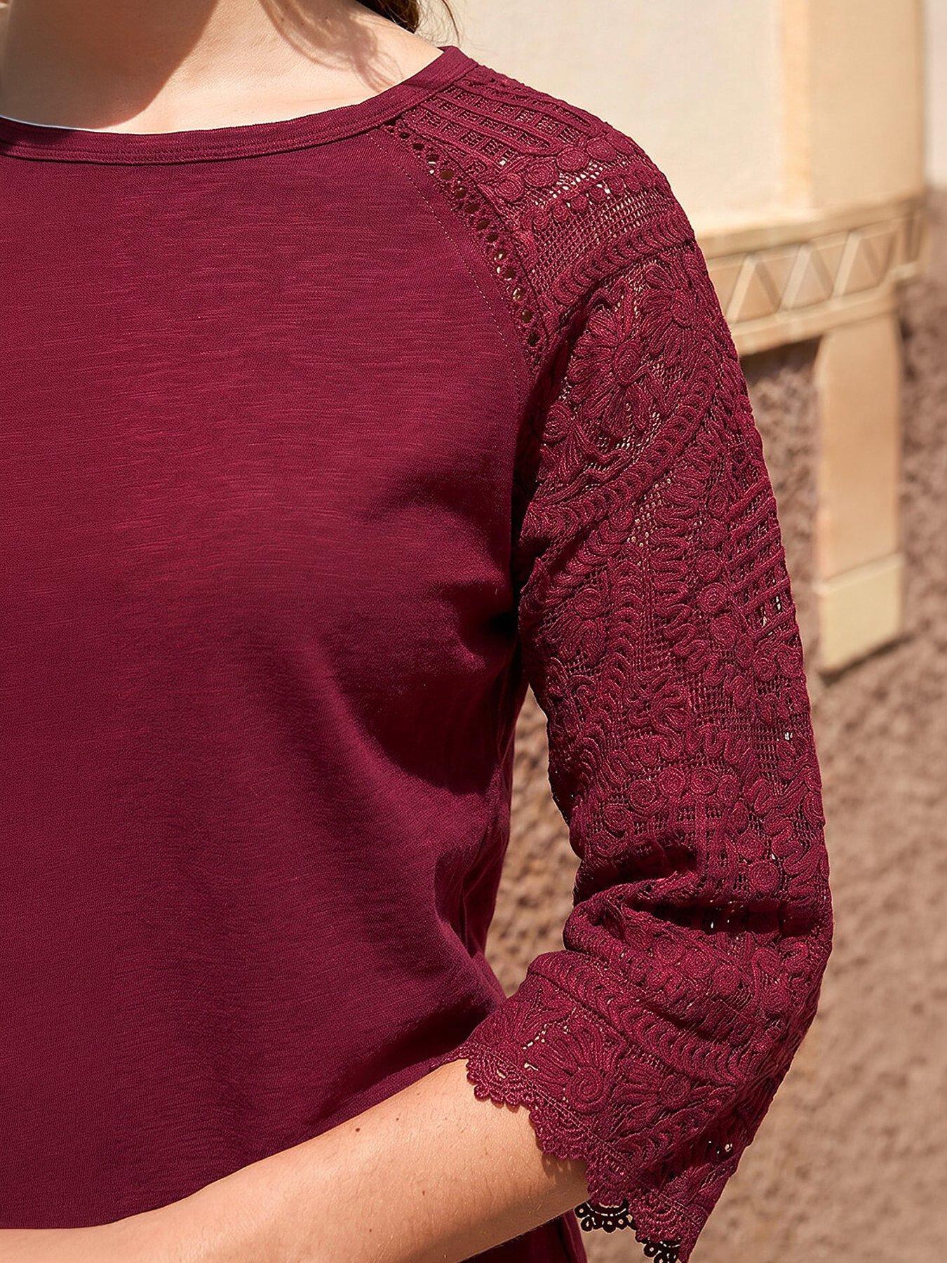 Image 2 of 4 of Roman Petite Contrast Top