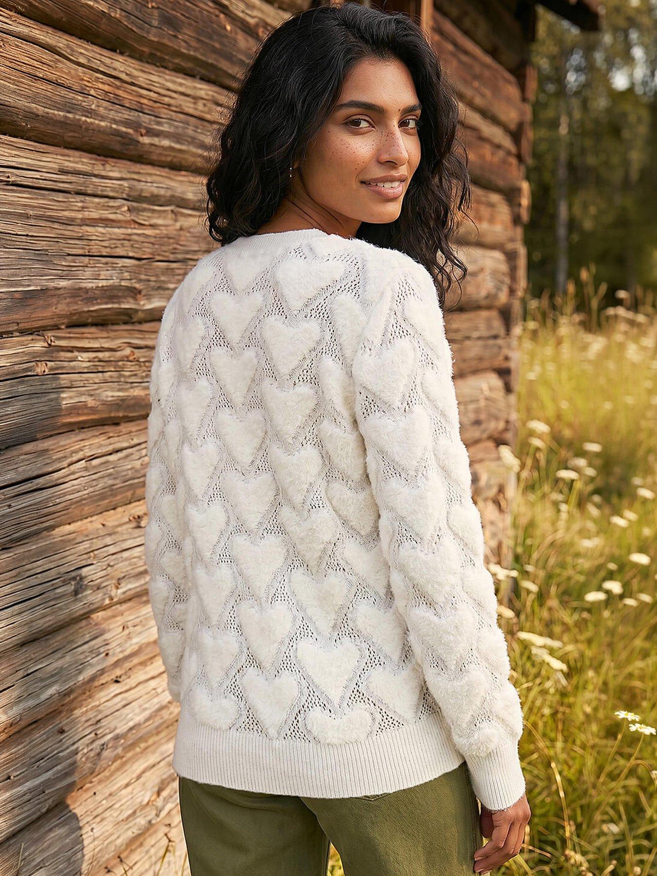 Image 3 of 4 of Roman Heart Detail Knit Jumper