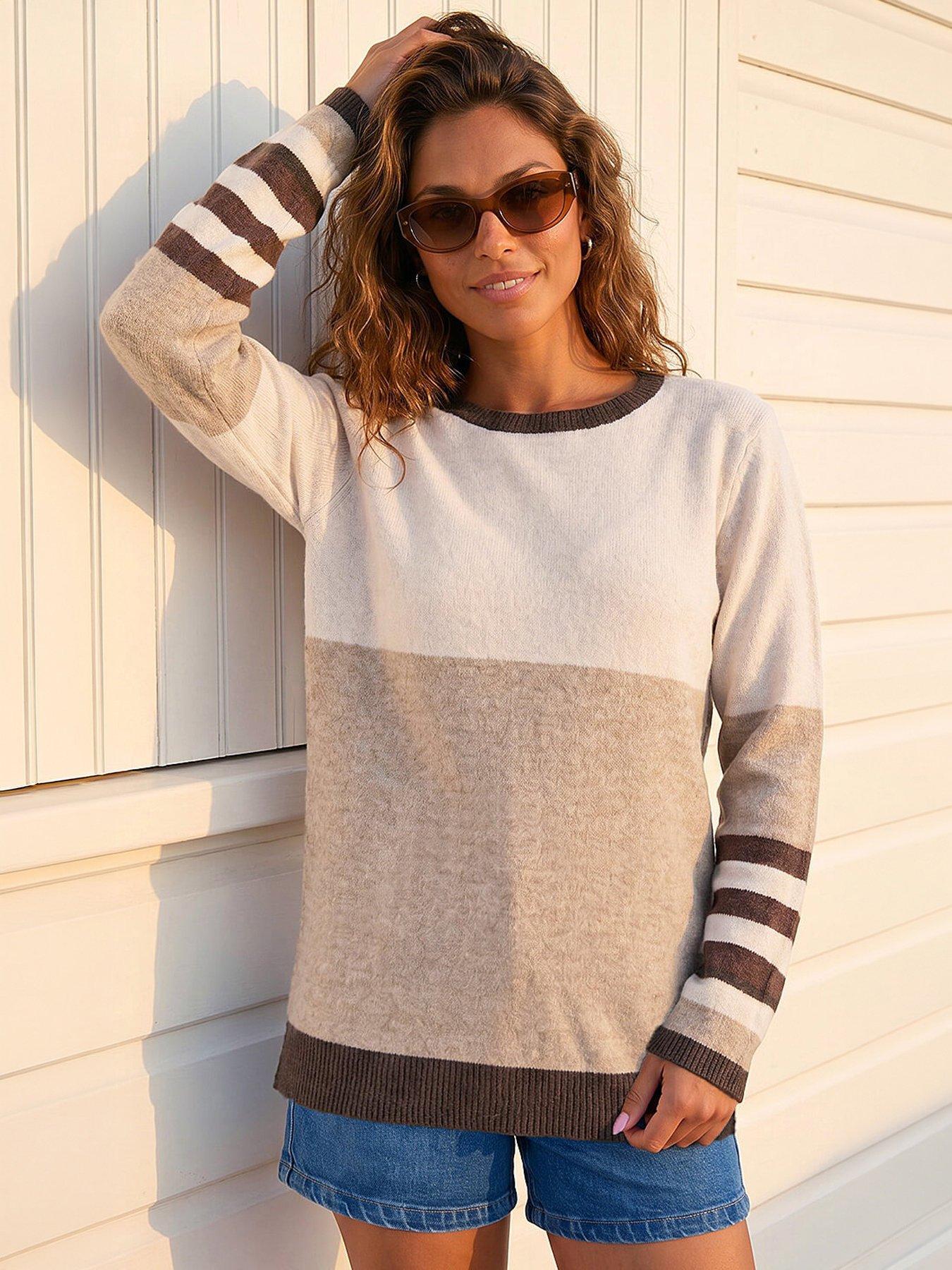 Image 1 of 4 of Roman Colour Block Stripe Jumper