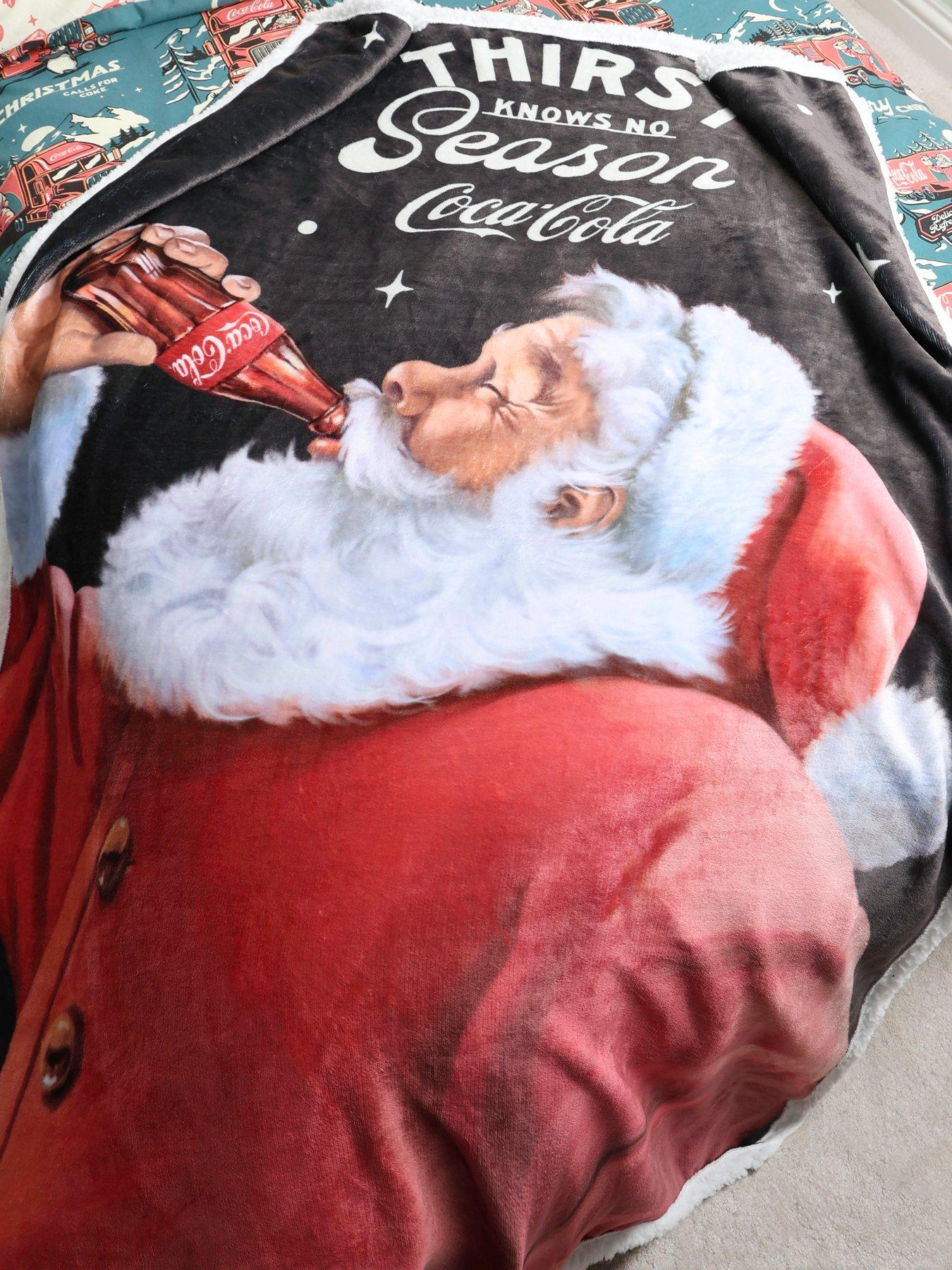 Image 4 of 5 of Kids Coca Cola Delivery Digital Sherpa Backed Fleece