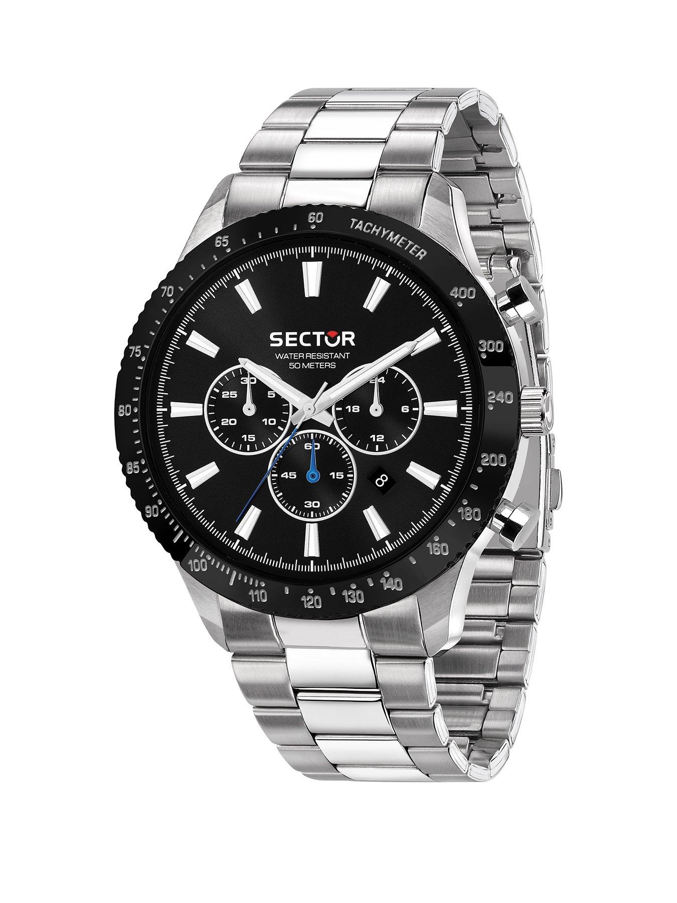 Image 1 of 6 of Sector 270 45MM CHRO BLACK DIAL SS BR