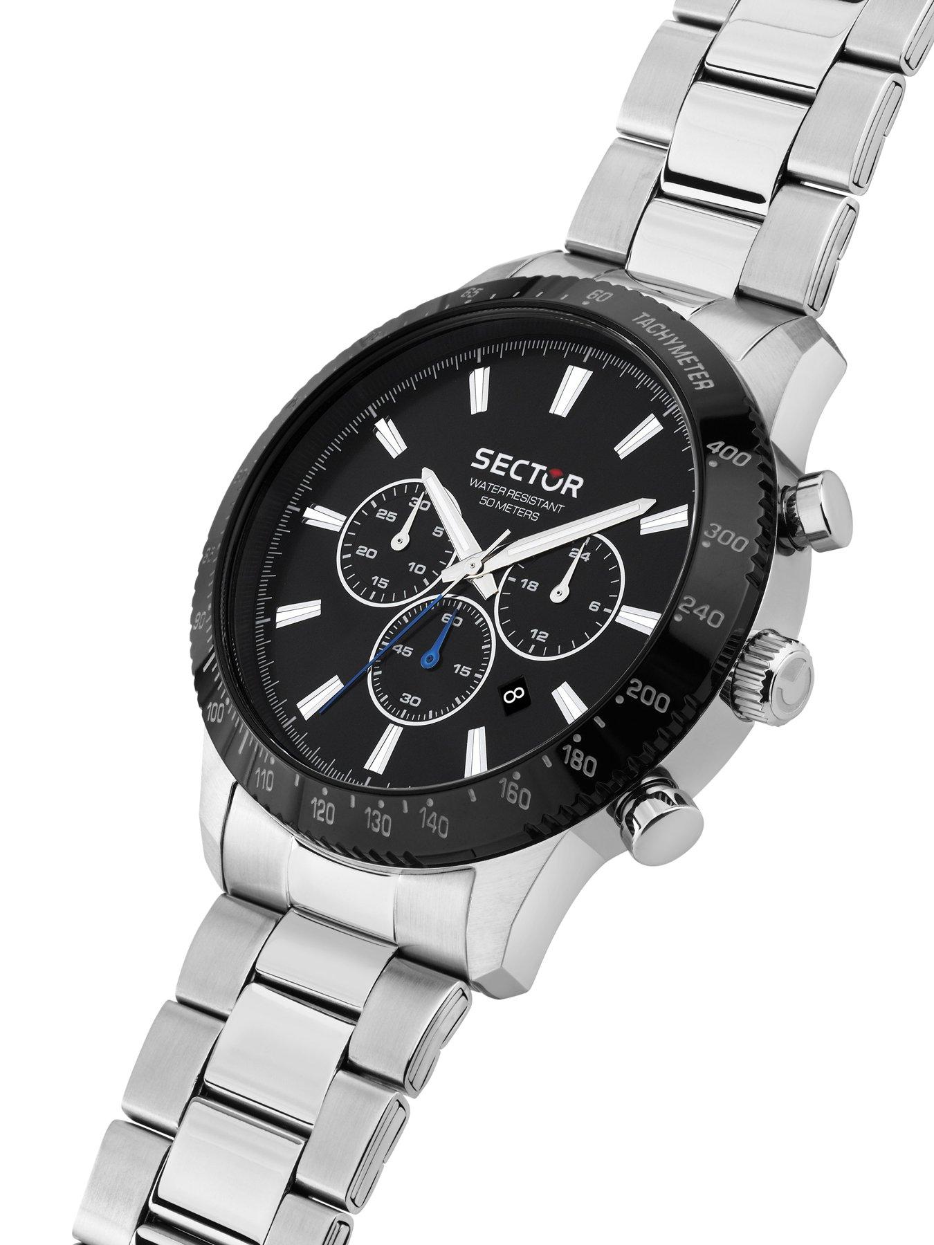 Image 2 of 6 of Sector 270 45MM CHRO BLACK DIAL SS BR