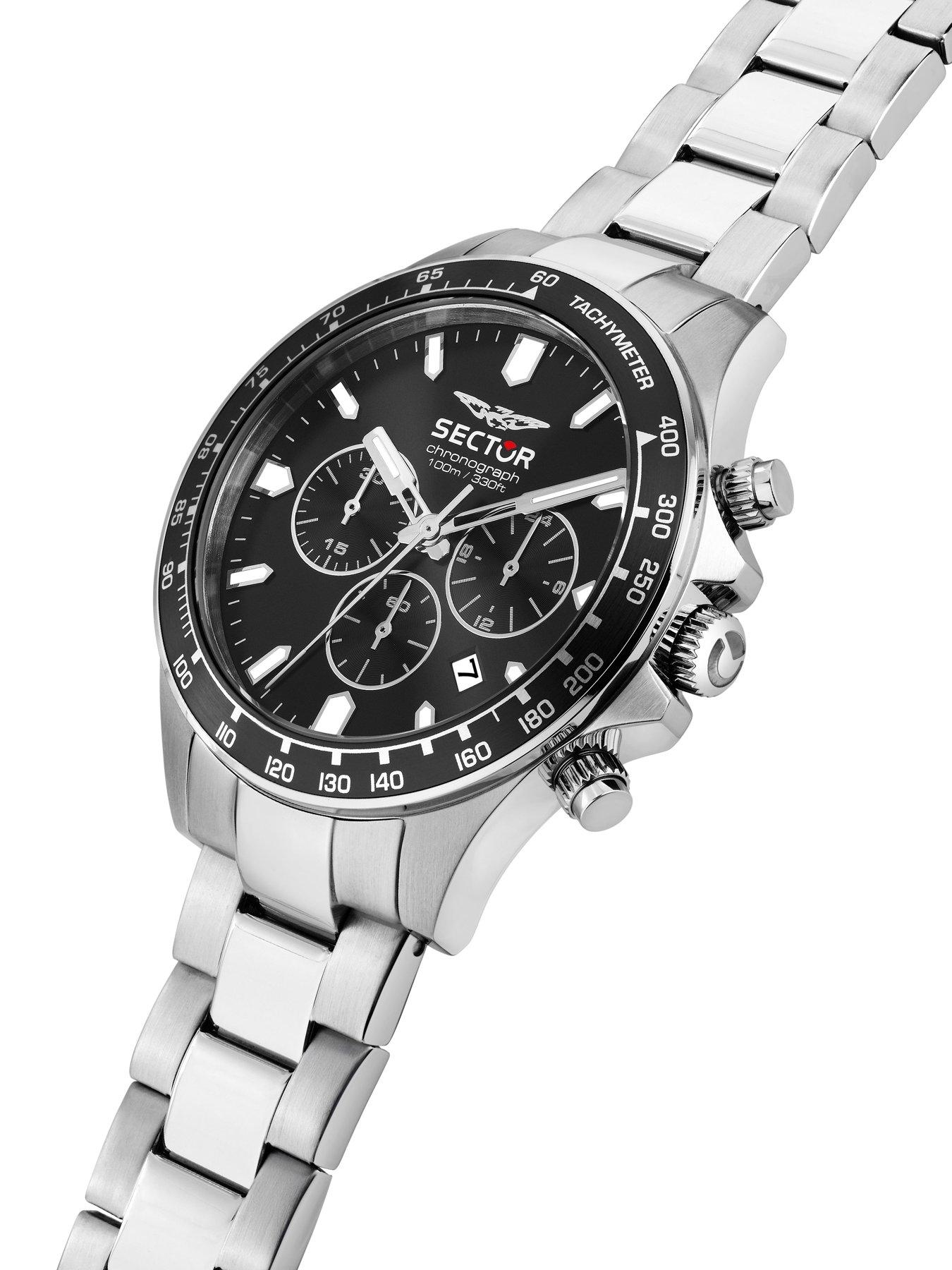 Image 5 of 6 of Sector 230 43MM CHRO BLACK DIAL SS BR