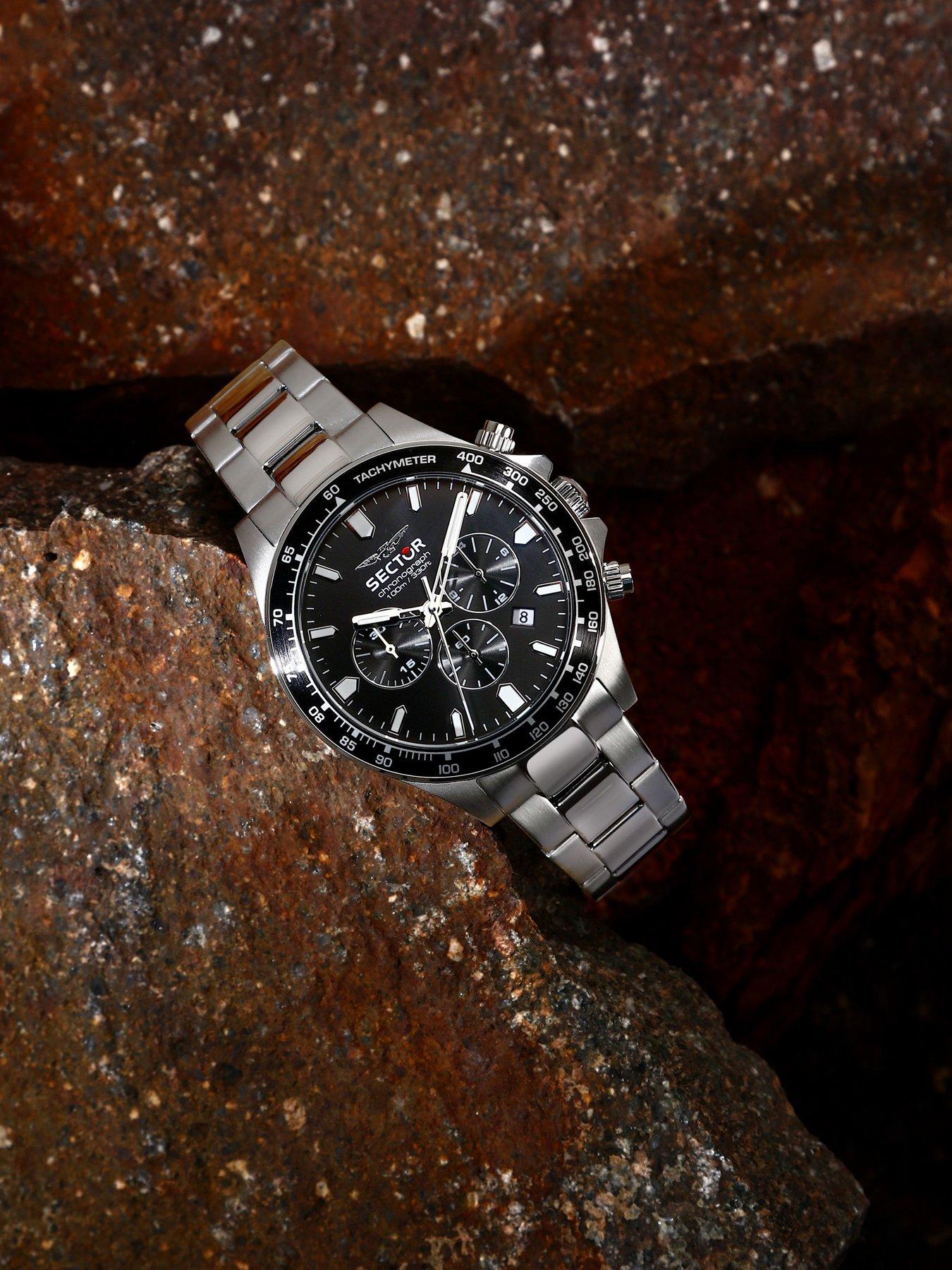 Image 6 of 6 of Sector 230 43MM CHRO BLACK DIAL SS BR