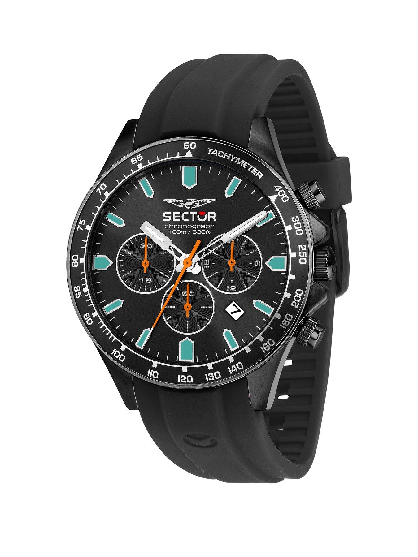 Image 1 of 6 of Sector 230 43MM CHR BLK DIAL BLK ST