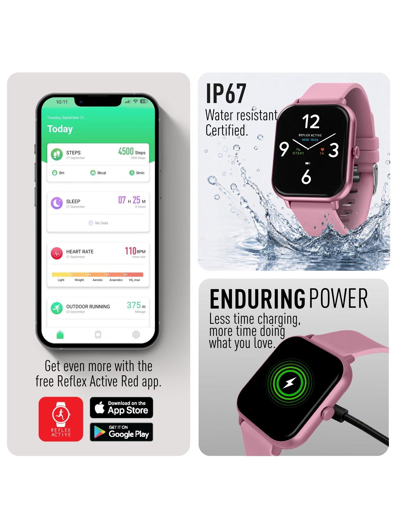Image 5 of 7 of Reflex Active Reflex Active Nexus Lite Pink Silicone Strap Smart Watch
