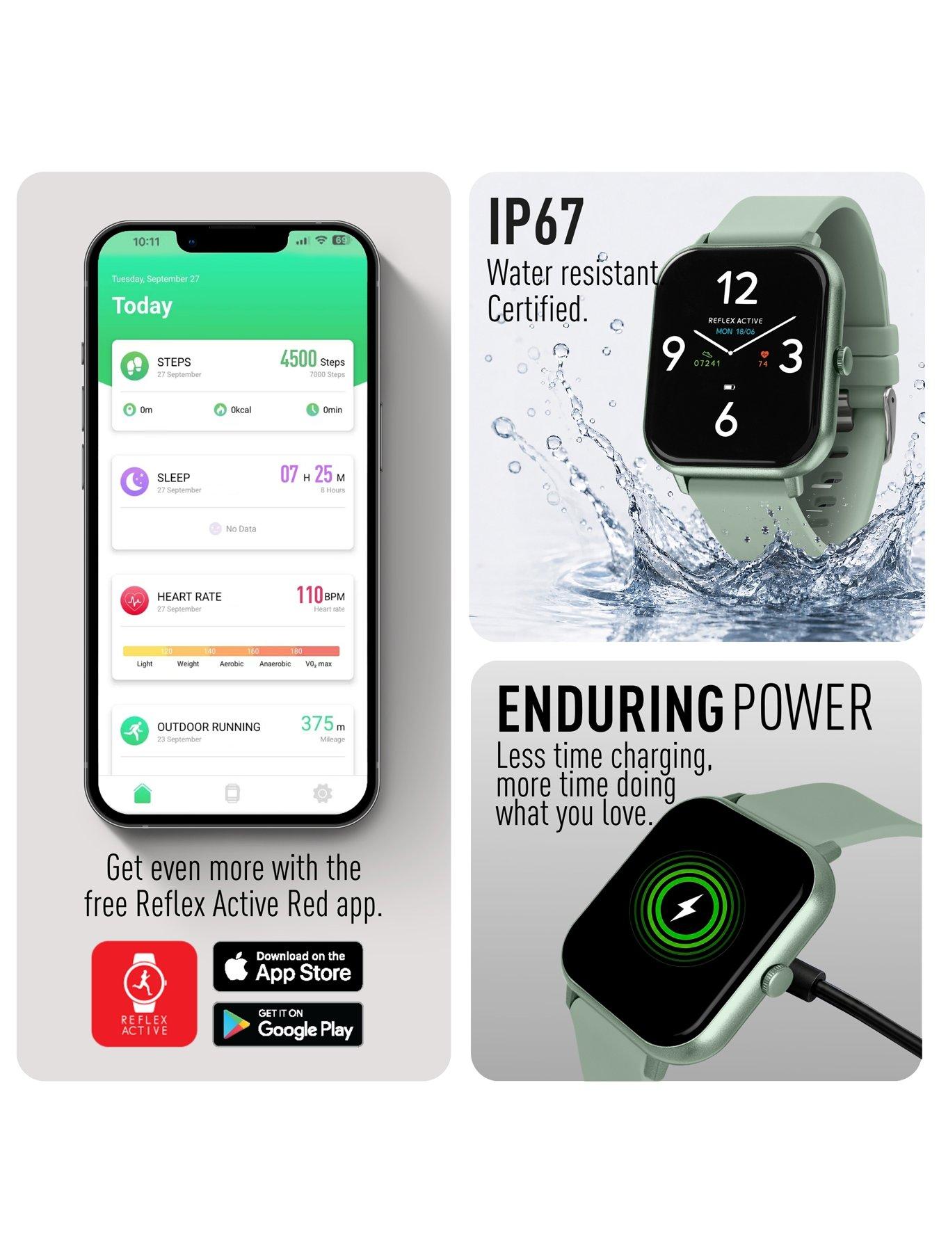 Image 5 of 7 of Reflex Active Reflex Active Nexus Lite Mint Silicone Strap Smart Watch