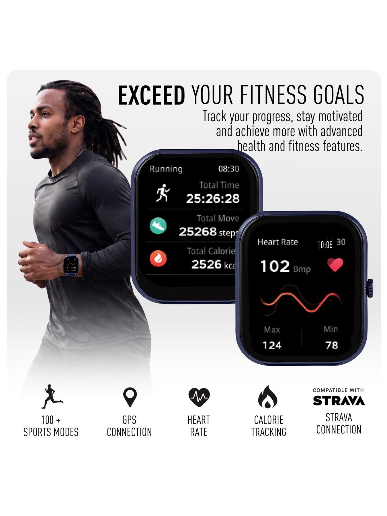 Image 2 of 7 of Reflex Active Reflex Active Nexus Lite Navy Silicone Strap Smart Watch