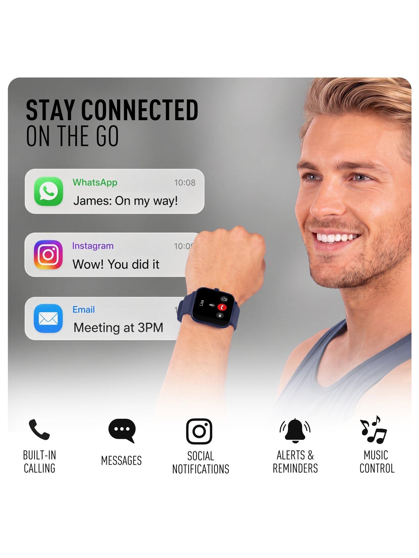 Image 4 of 7 of Reflex Active Reflex Active Nexus Lite Navy Silicone Strap Smart Watch