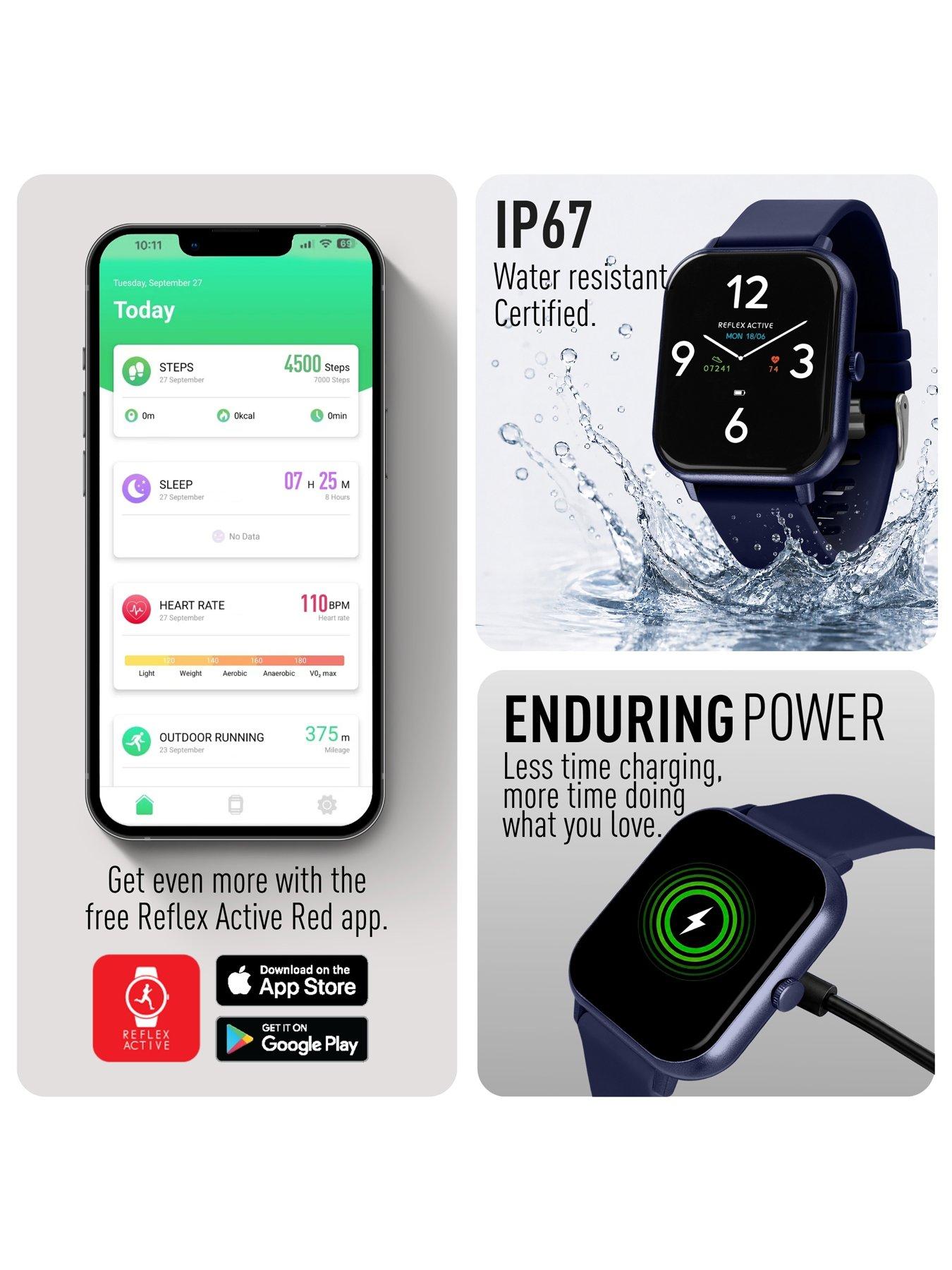 Image 5 of 7 of Reflex Active Reflex Active Nexus Lite Navy Silicone Strap Smart Watch