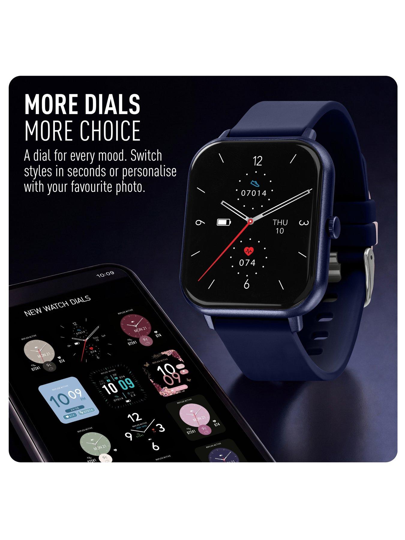 Image 6 of 7 of Reflex Active Reflex Active Nexus Lite Navy Silicone Strap Smart Watch