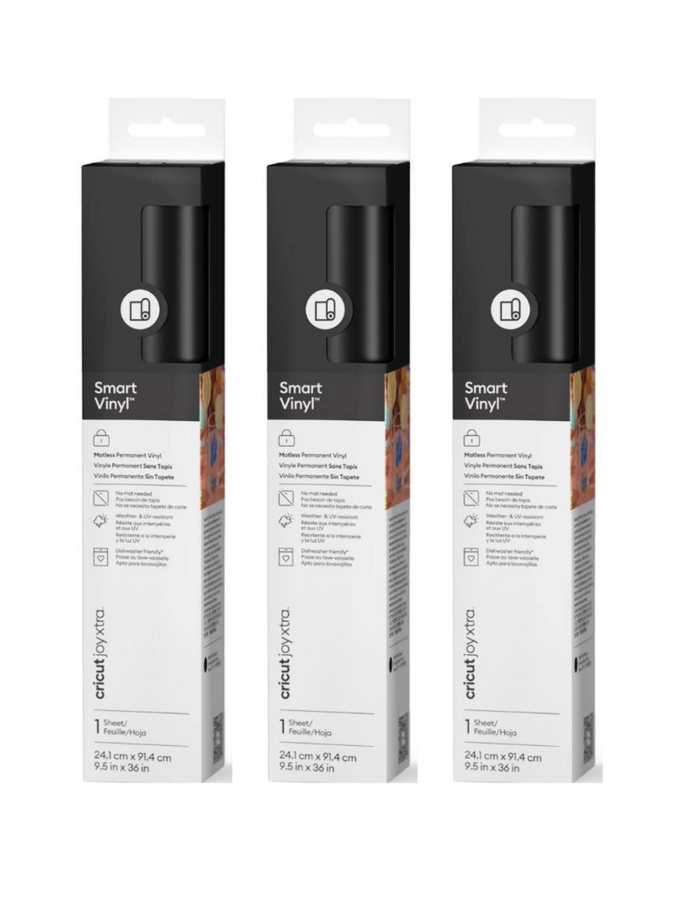 Cricut Cricut Smart Vinyl Permanent Joy Xtra (24.1x91.5cm) Black 3-pack Bundle