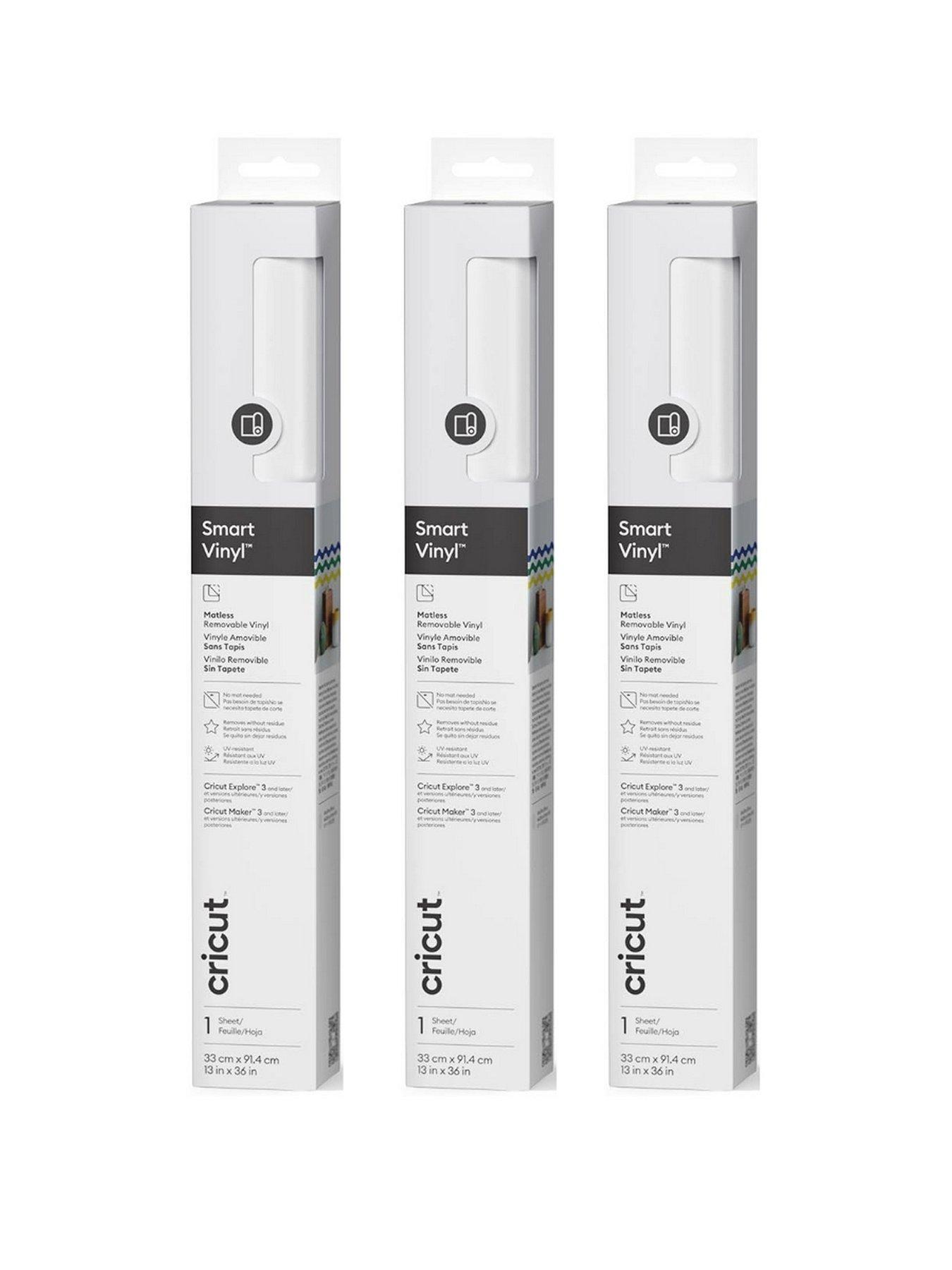 Cricut Cricut Smart Vinyl Removable (33x91cm) White 3-pack Bundle
