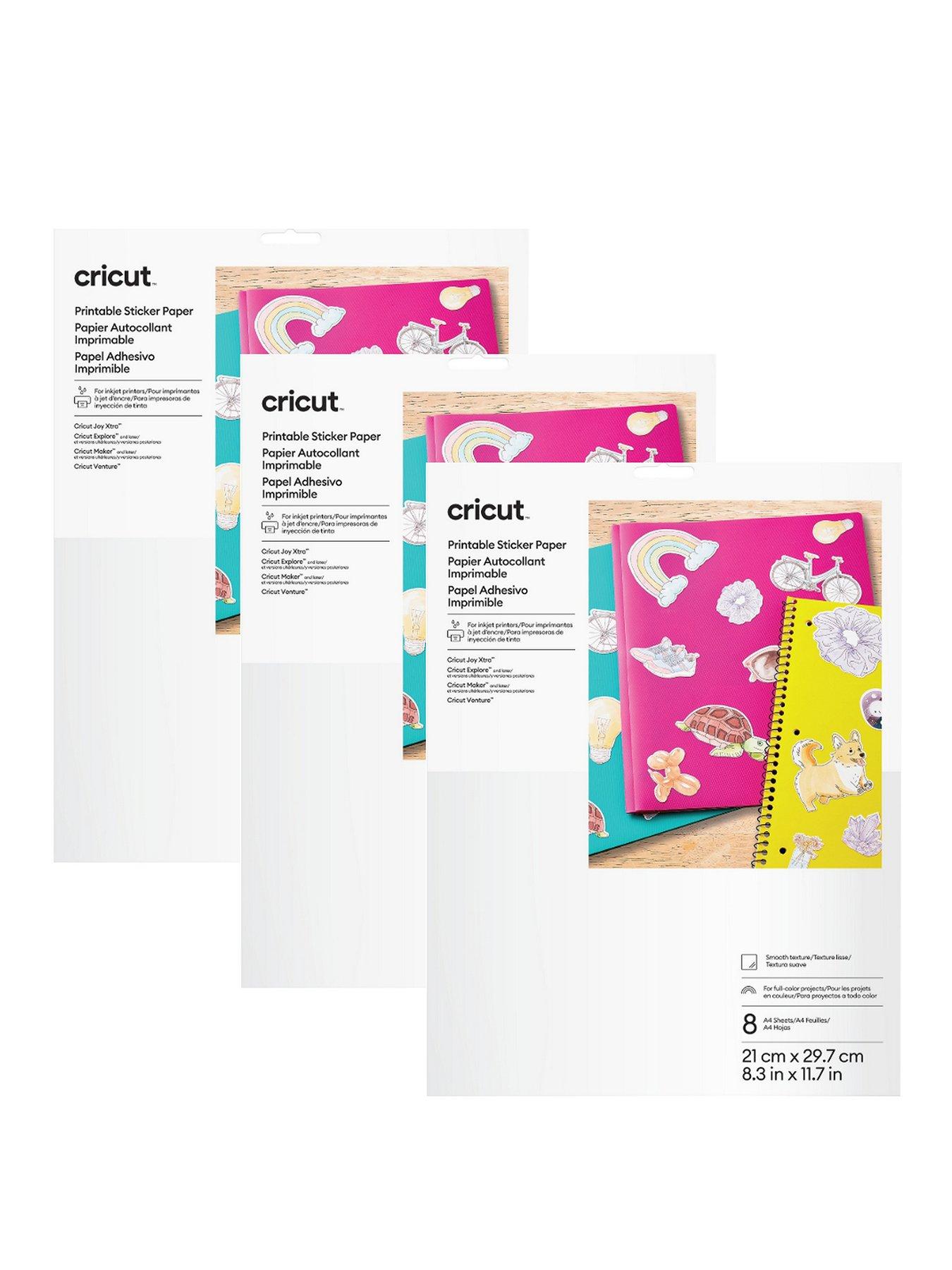 Cricut Cricut Printable Sticker Paper A4-White, 24 sheets