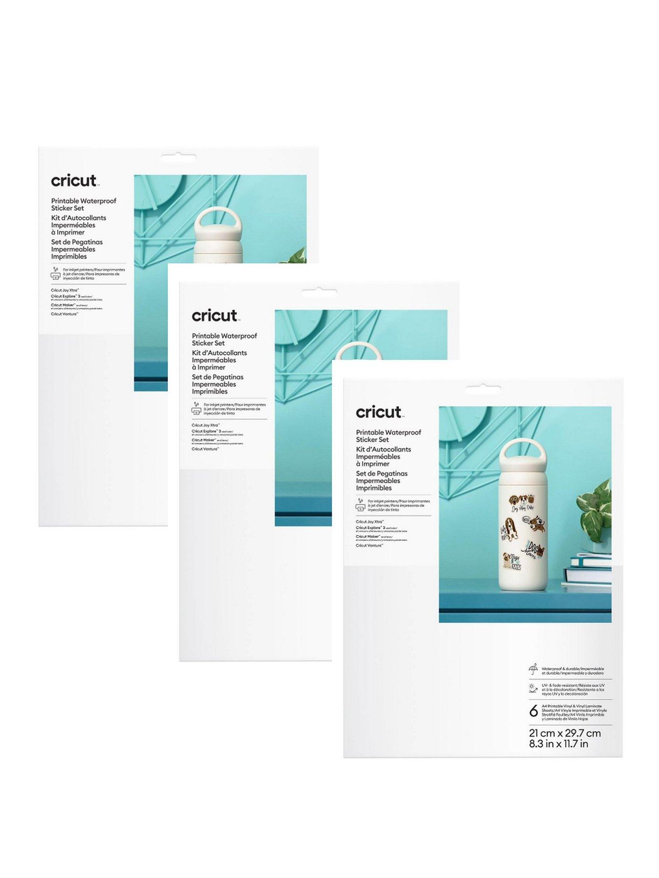 Cricut Cricut Sticker Set Waterproof A4- white, 36 sheets
