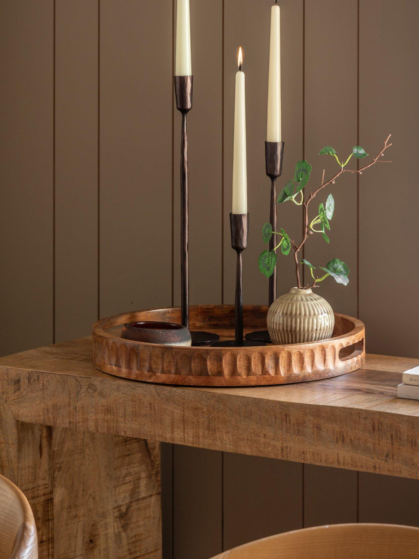 Image 1 of 6 of Gallery Direct Mango Wood Tray With Handles