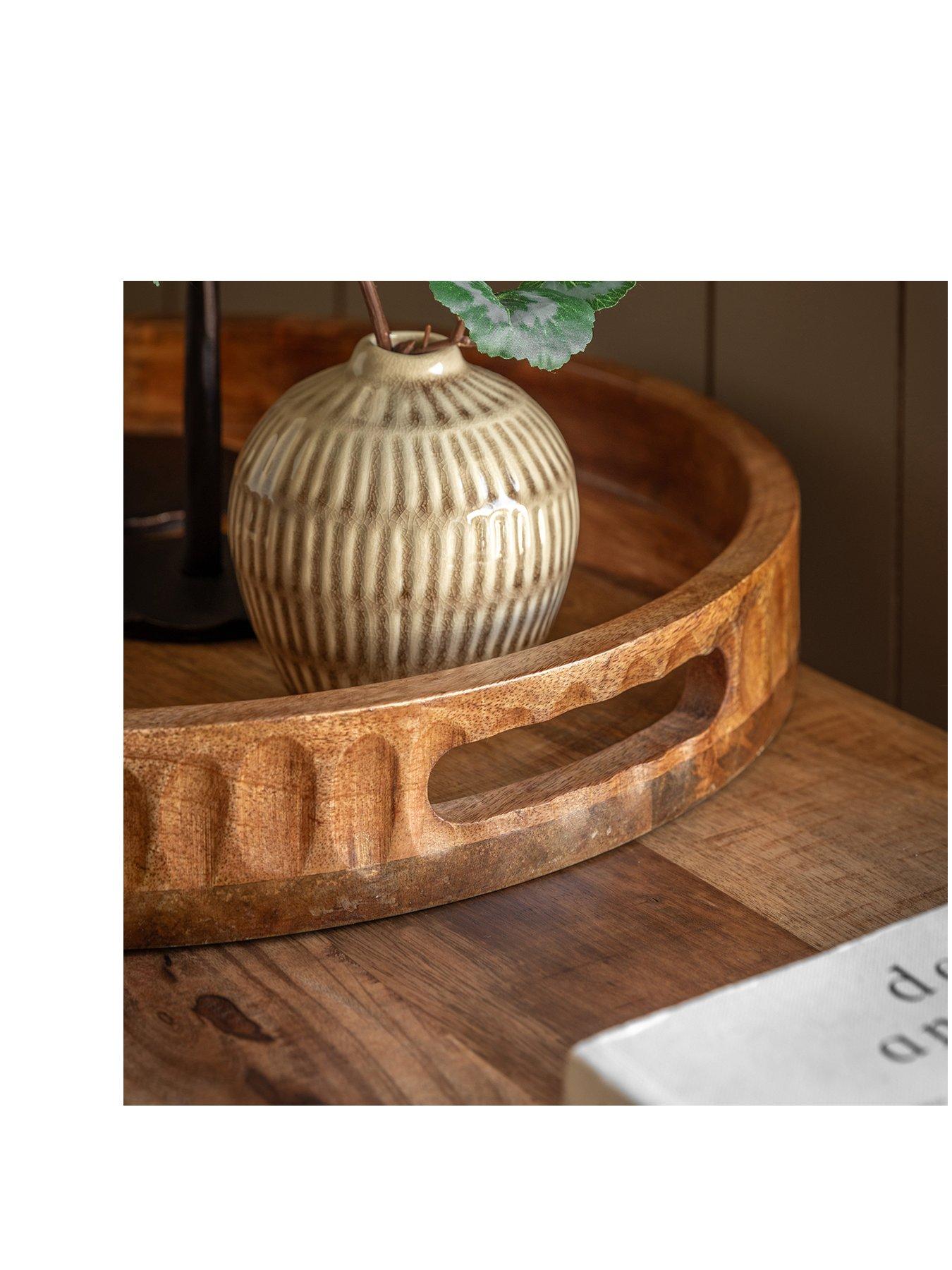 Image 2 of 6 of Gallery Direct Mango Wood Tray With Handles