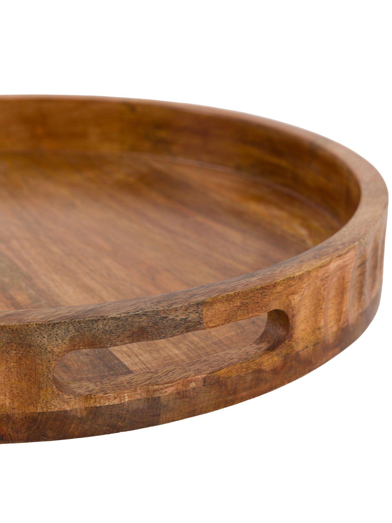 Image 5 of 6 of Gallery Direct Mango Wood Tray With Handles