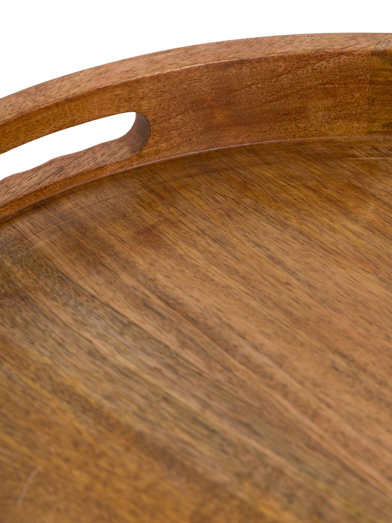 Image 6 of 6 of Gallery Direct Mango Wood Tray With Handles