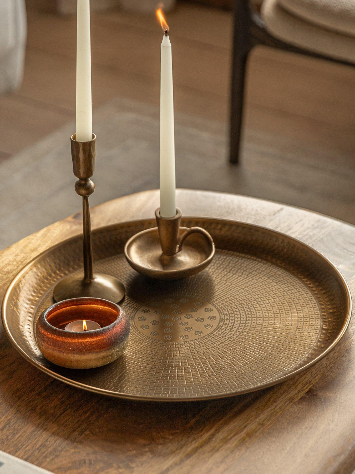 Gallery Direct Zikka Metal Tray Gold