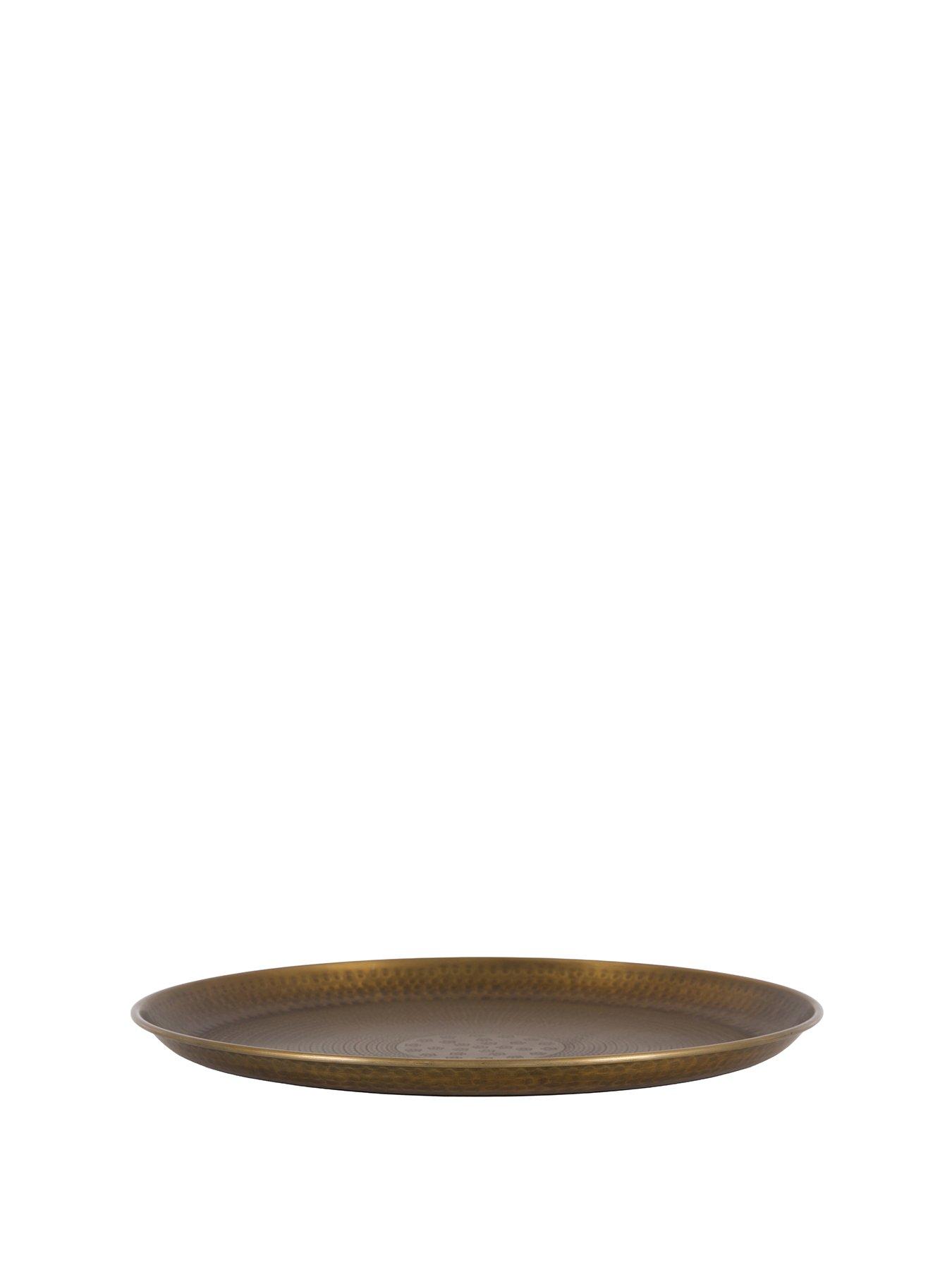 Image 2 of 8 of Gallery Direct Zikka Metal Tray Gold