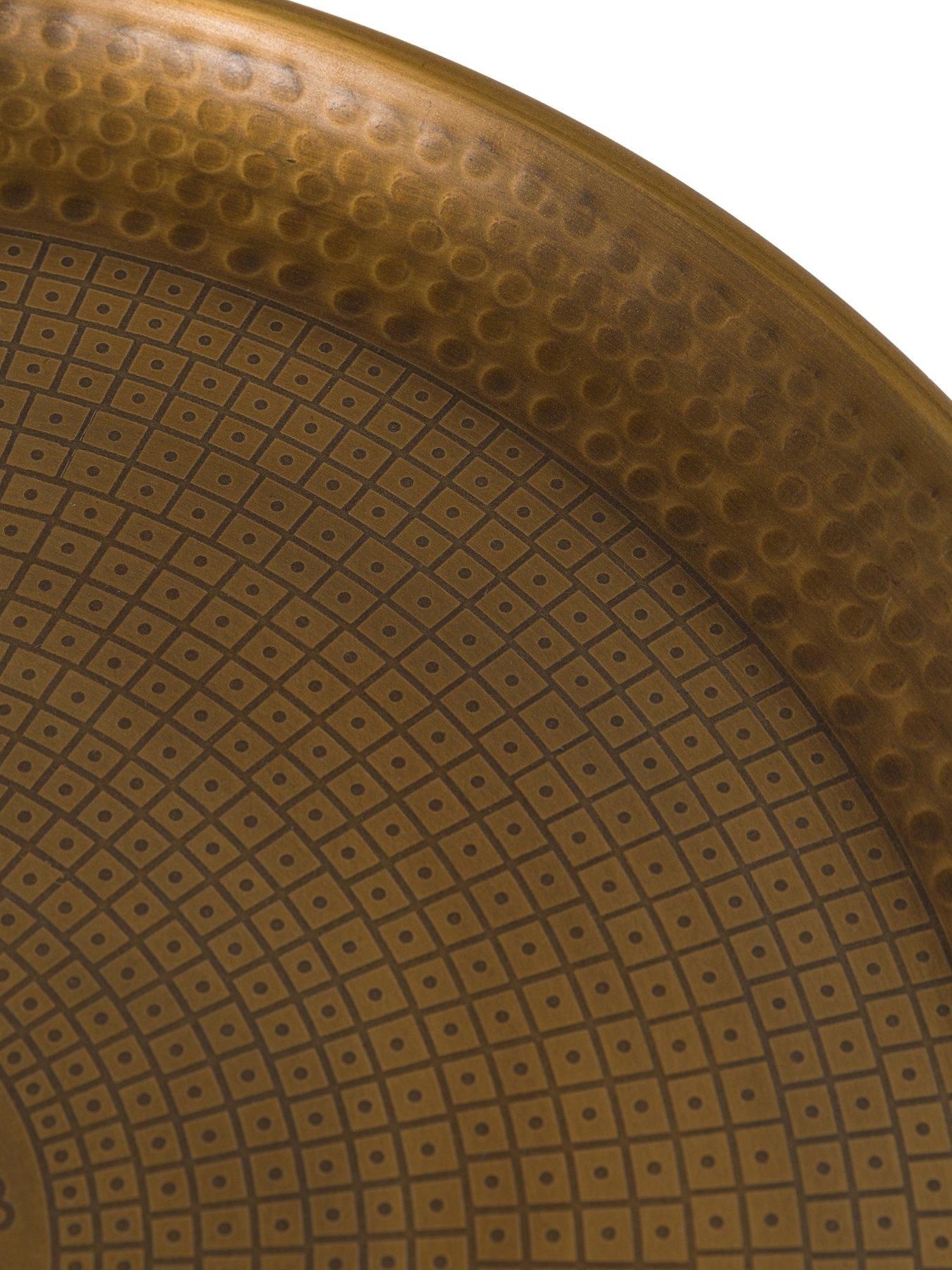 Image 5 of 8 of Gallery Direct Zikka Metal Tray Gold