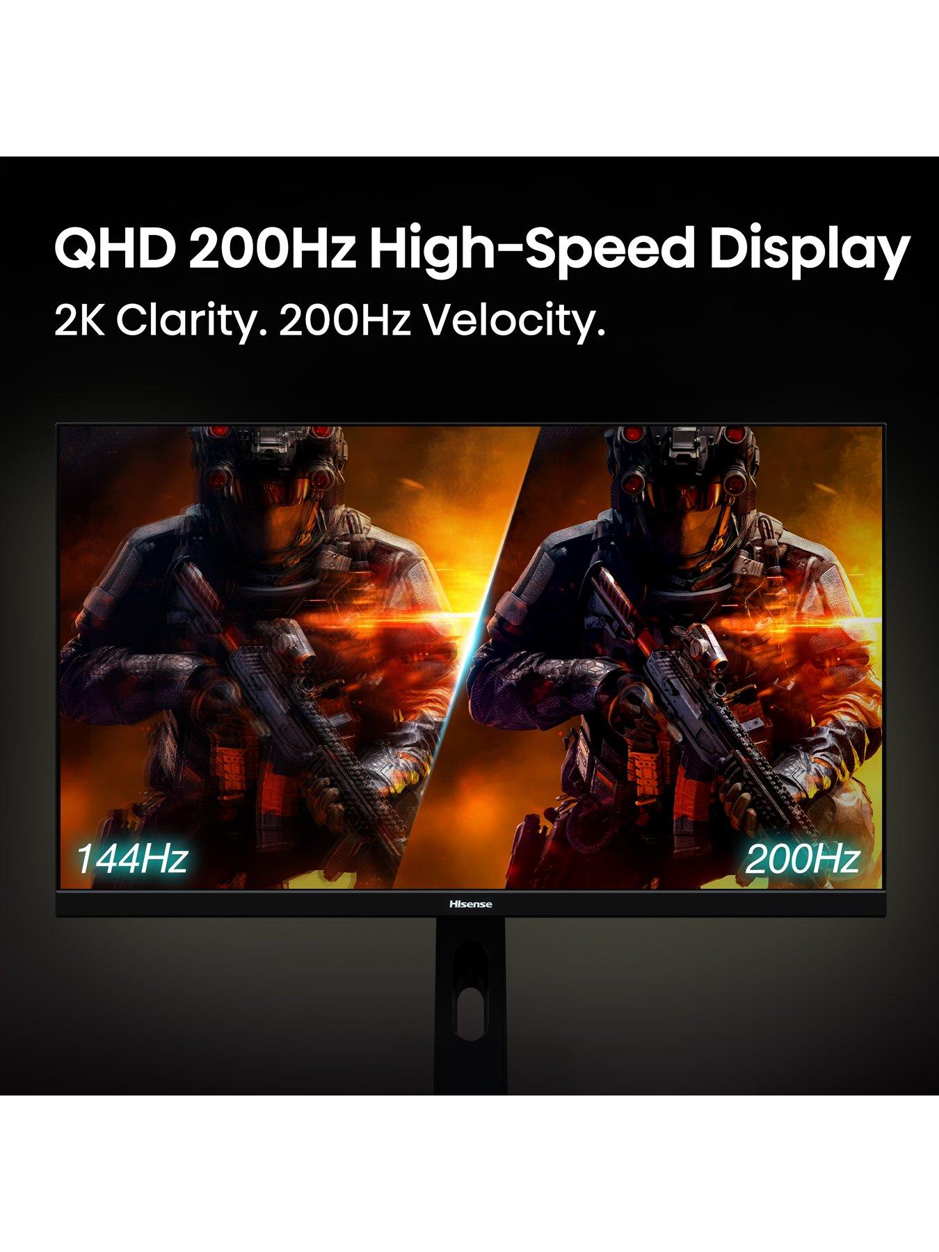 Image 5 of 8 of Hisense Hisense 27G5QUK PRO 27 Inch Gaming Monitor, 200Hz, QHD 2560x1440p, 1ms Response Time GTG, Fast IPS, FreeSync, Black