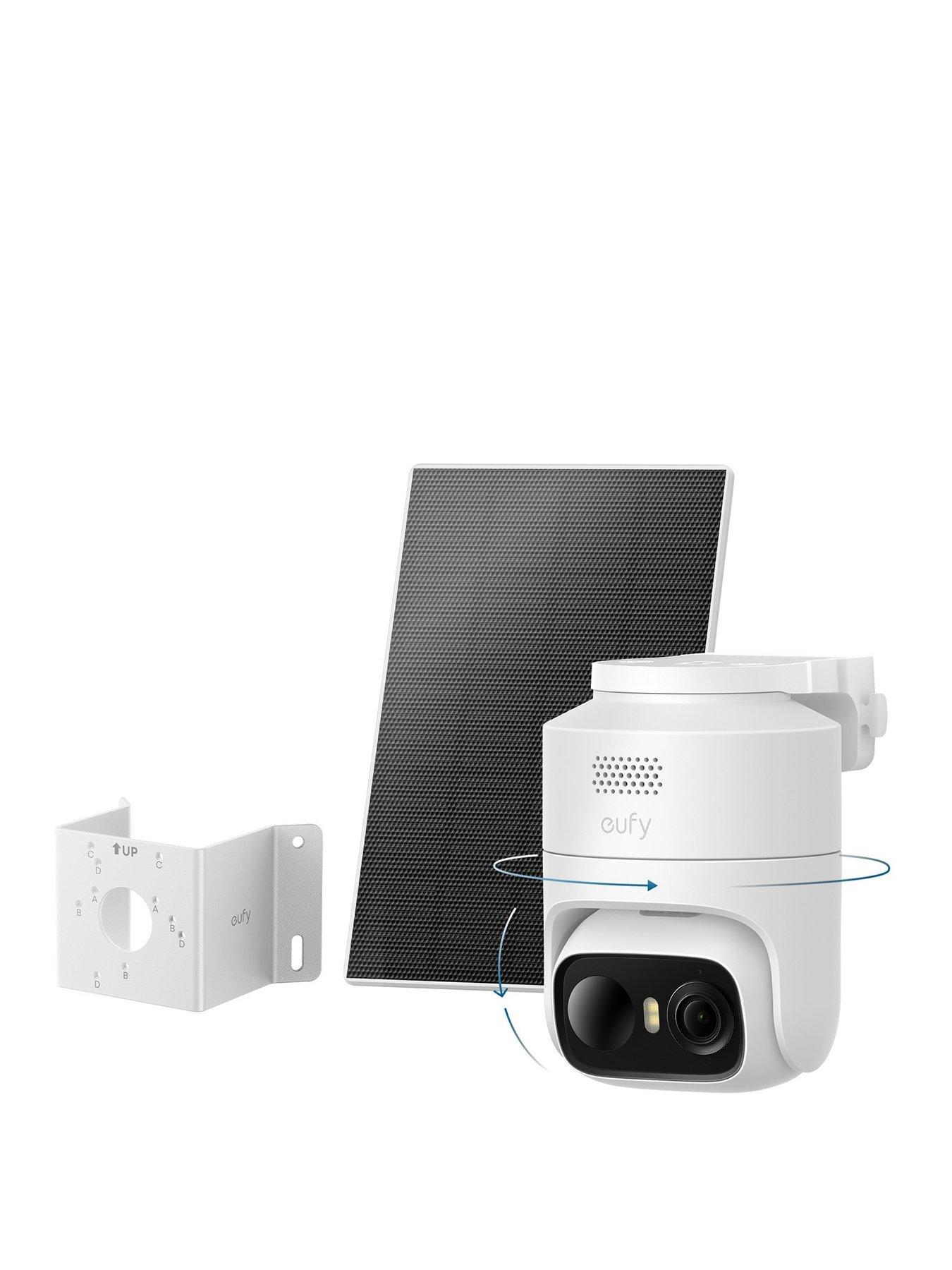 Eufy eufyCam C36 2K Smart Security Camera CCTV with Solar Panel and Corner Mount