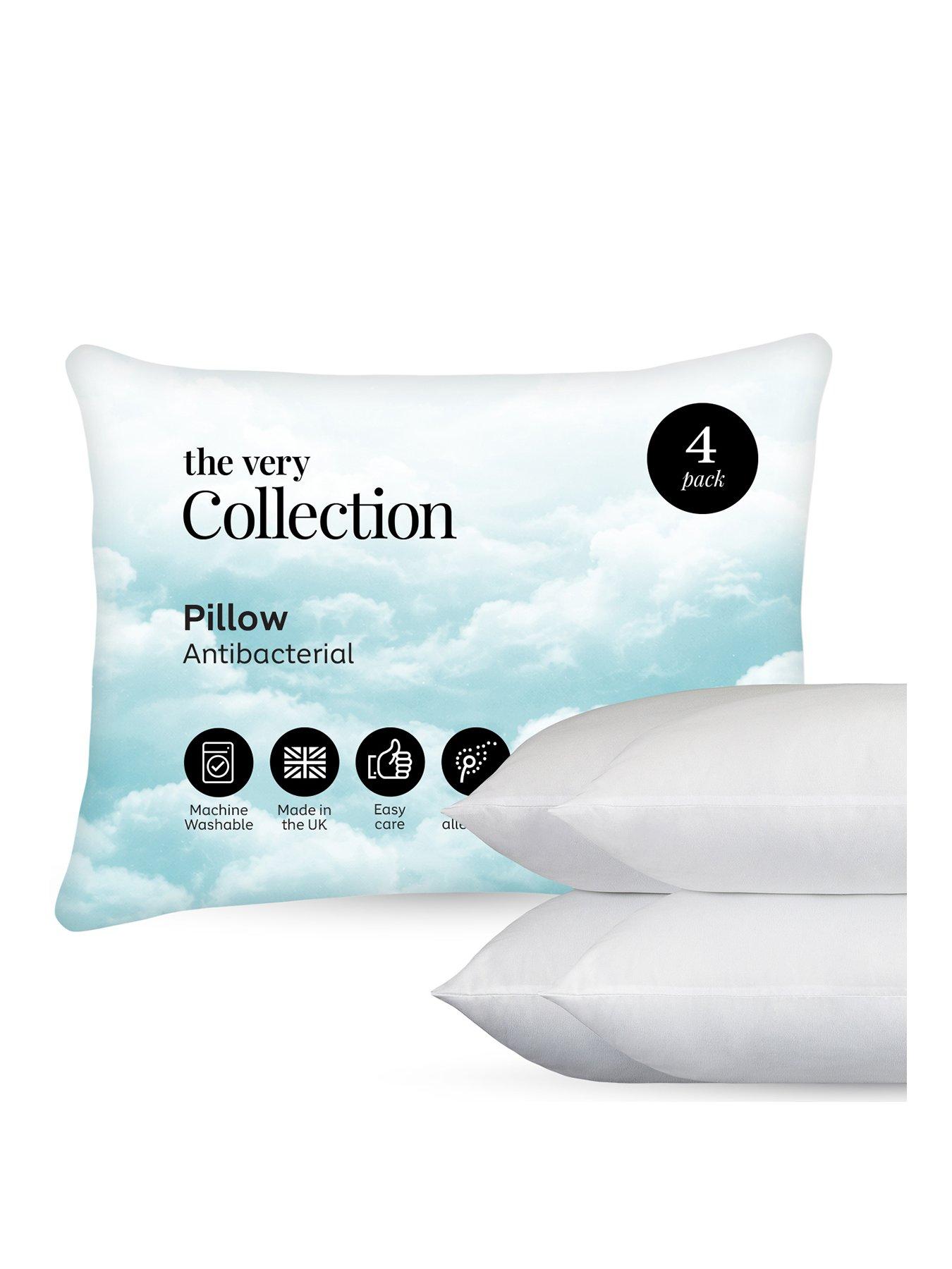 Image 1 of 6 of The Very Collection Anti-bacterial Pillow 4 Pack-medium
