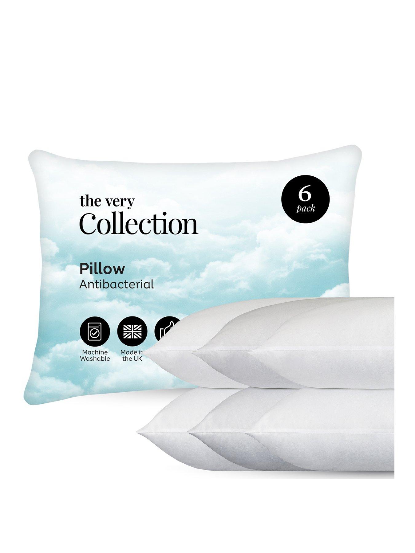 Image 1 of 6 of The Very Collection Anti-bacterial Pillow 6 Pack-medium