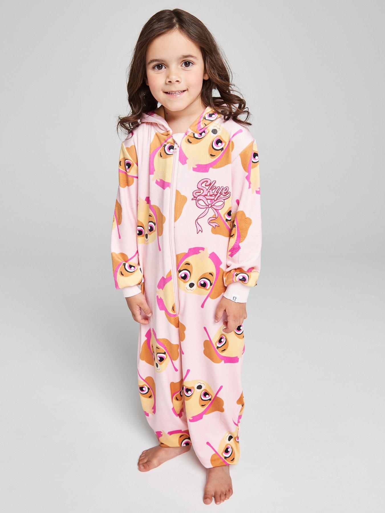 Brand Threads Girls Paw Patrol Fleece All-in-one