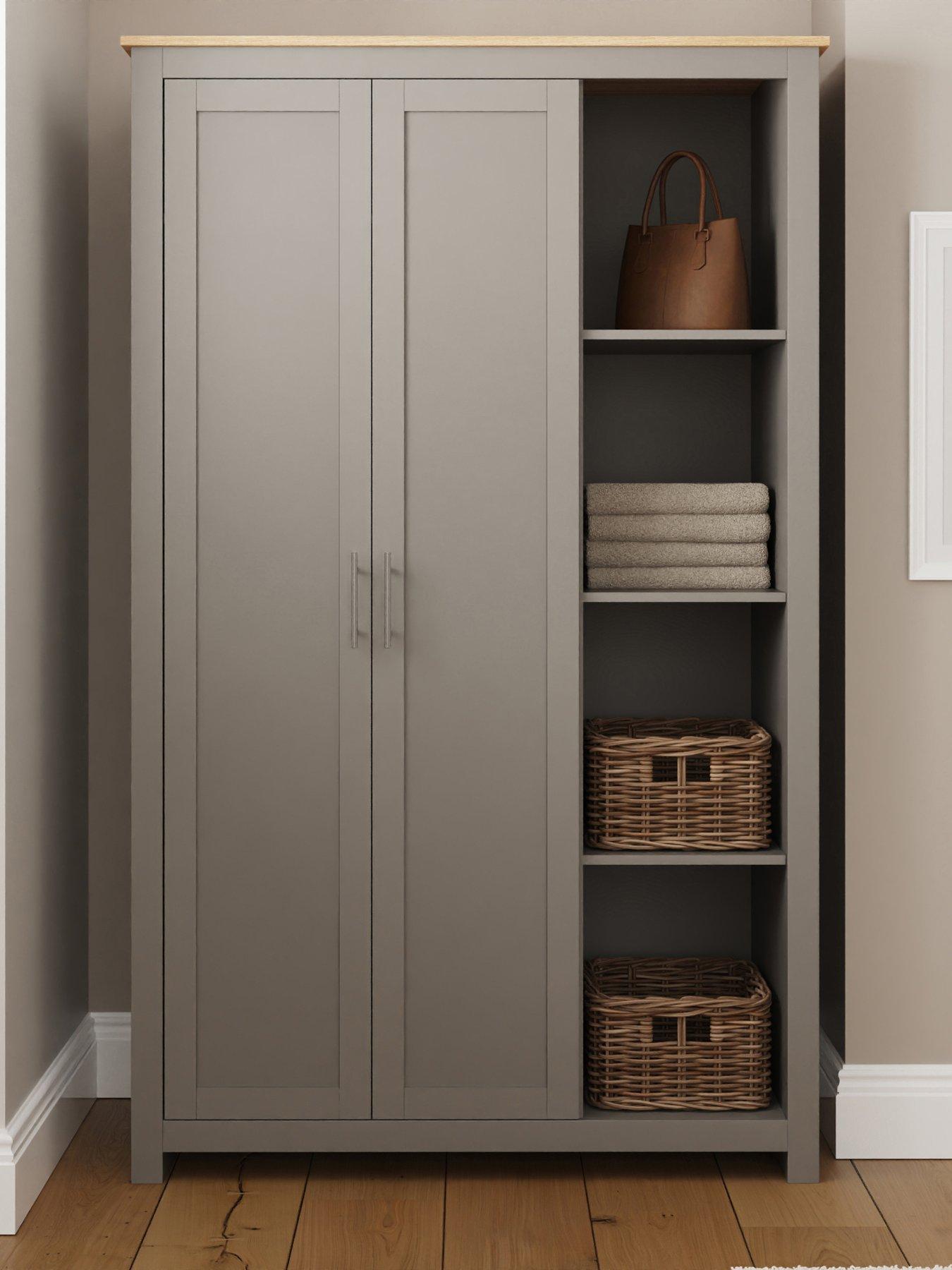 GFW Lancaster Wardrobe With Open Shelf