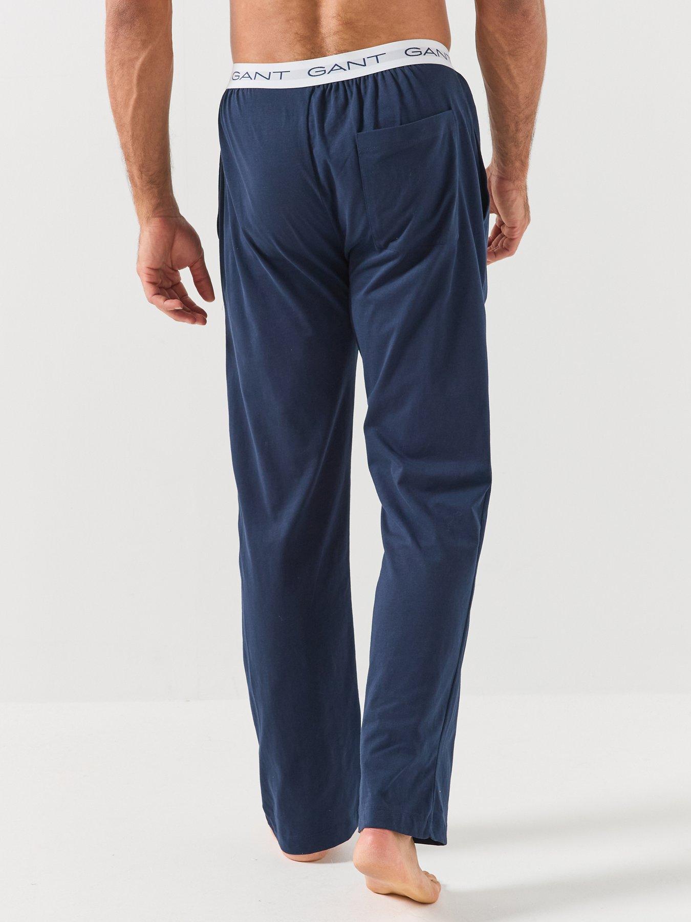 Image 2 of 6 of GANT GANT Mens Jersey Pyjama Bottoms - Dark Blue