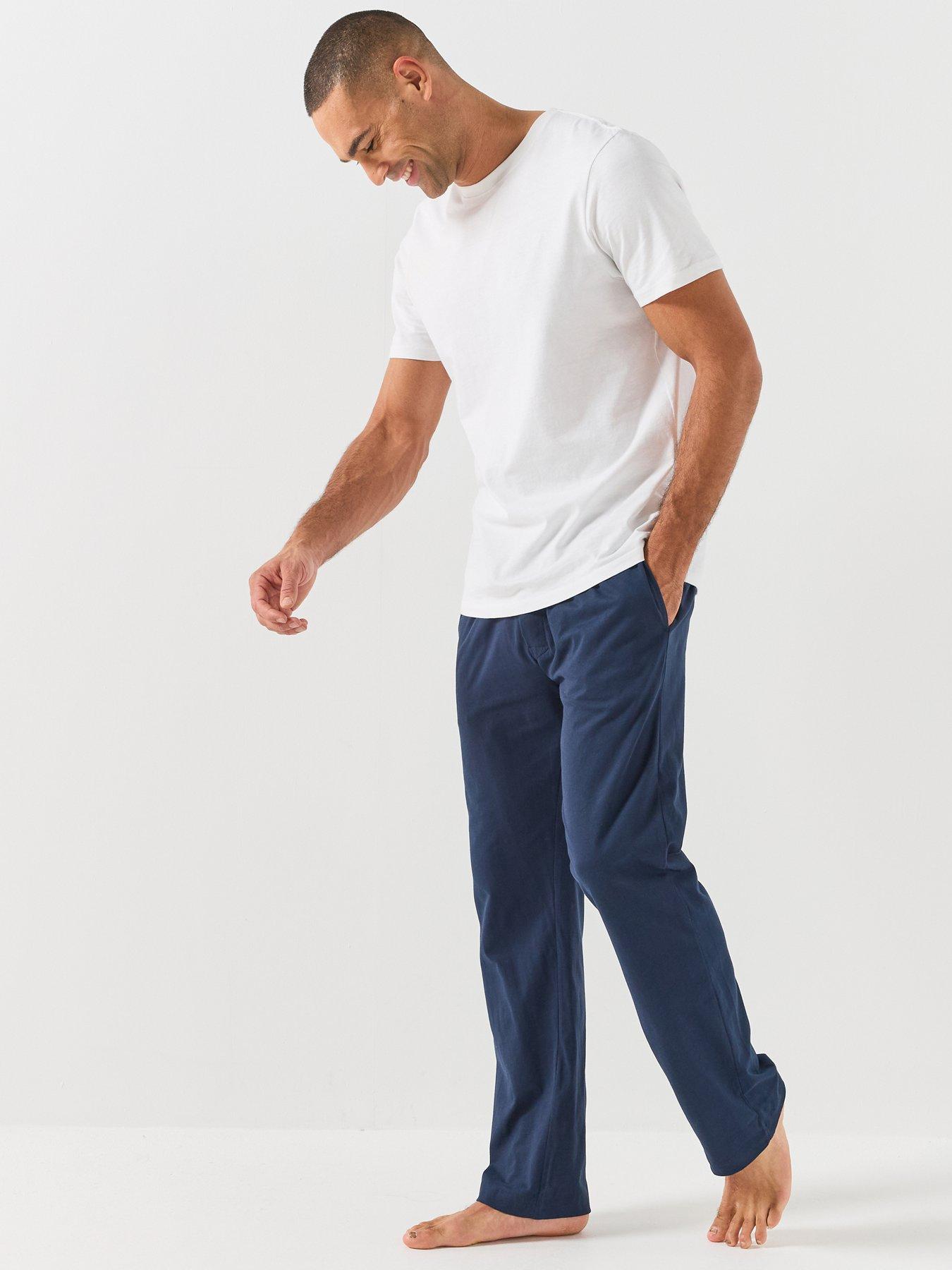 Image 3 of 6 of GANT GANT Mens Jersey Pyjama Bottoms - Dark Blue