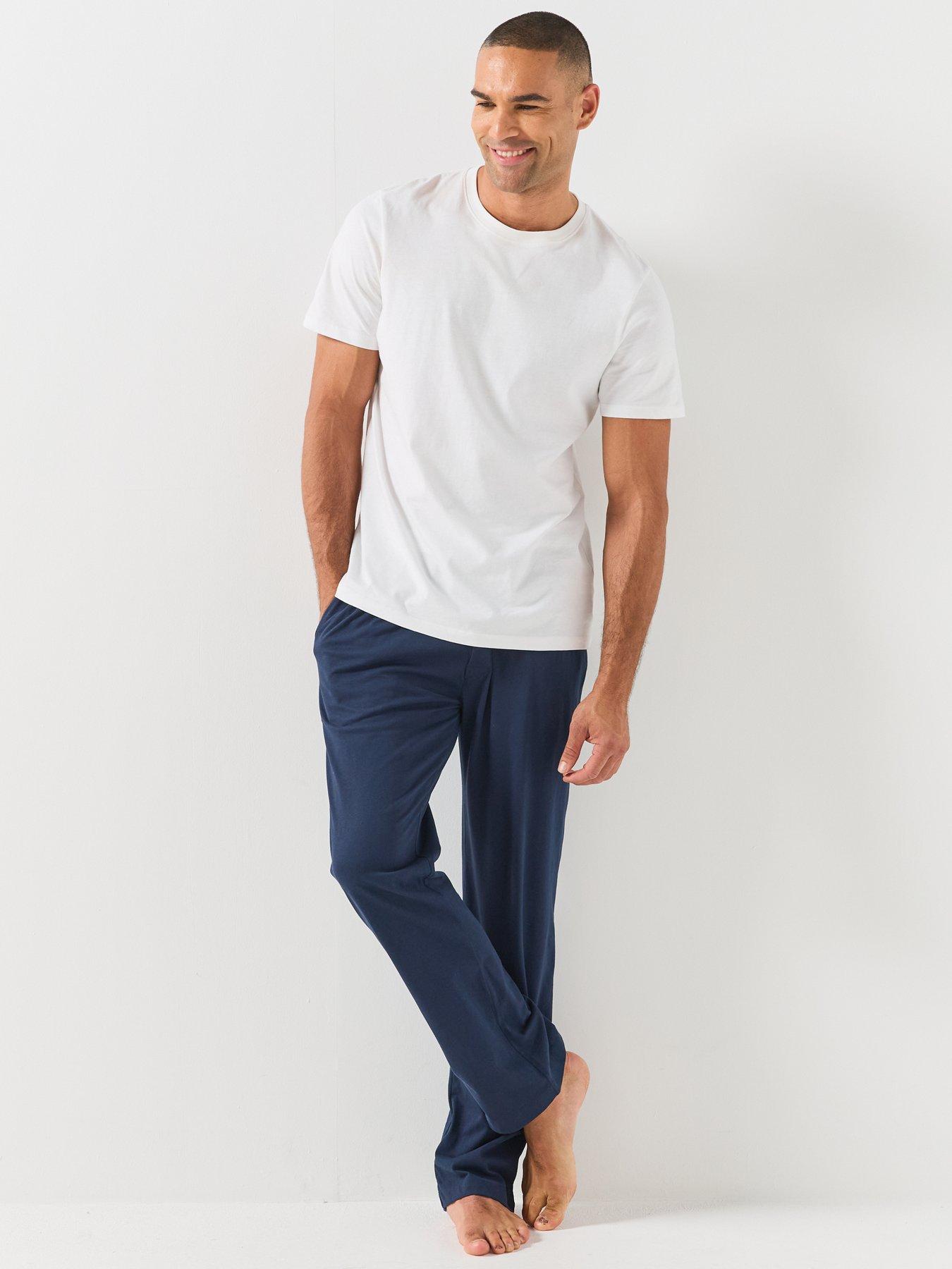 Image 6 of 6 of GANT GANT Mens Jersey Pyjama Bottoms - Dark Blue