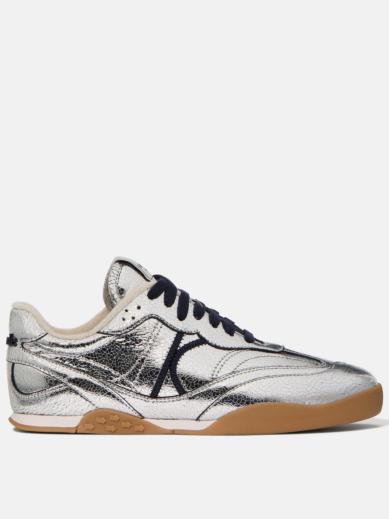 Kate Spade New York Ks Drift Crackled Metallic Leather Sneaker