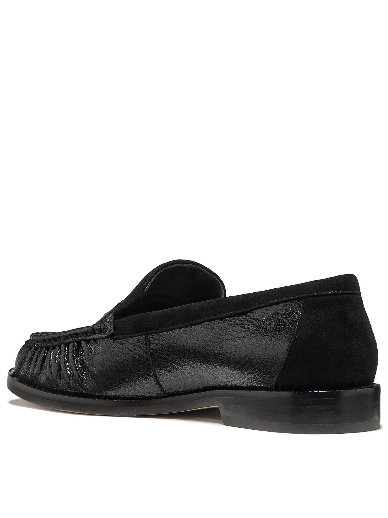 Image 3 of 6 of Kate Spade New York Penni Glazed Leather Loafer - Black