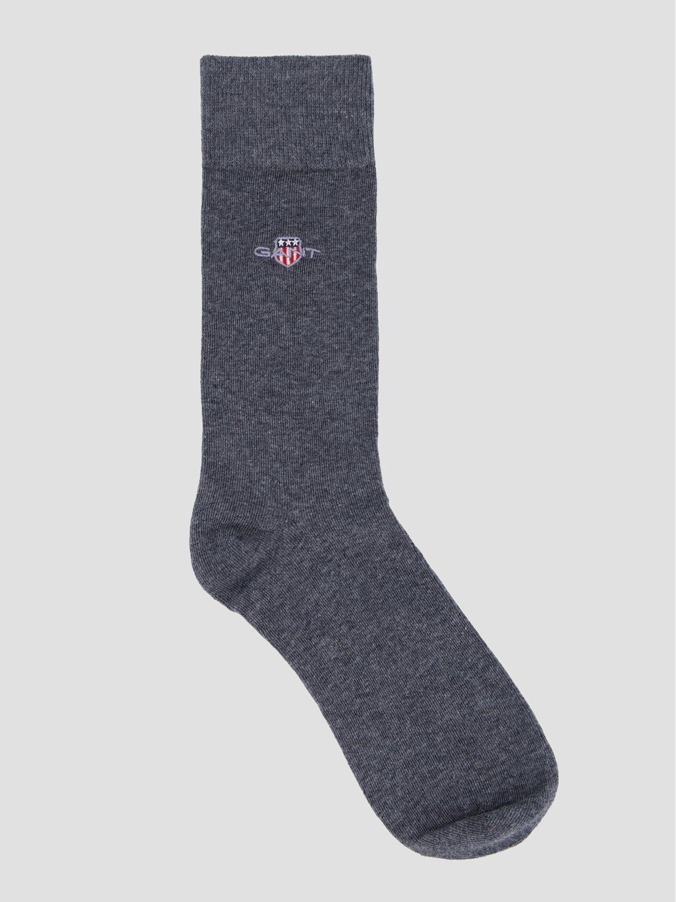 Image 2 of 3 of GANT Mens 3 Pack Cotton-Rich Stretch Crew Socks - Assorted