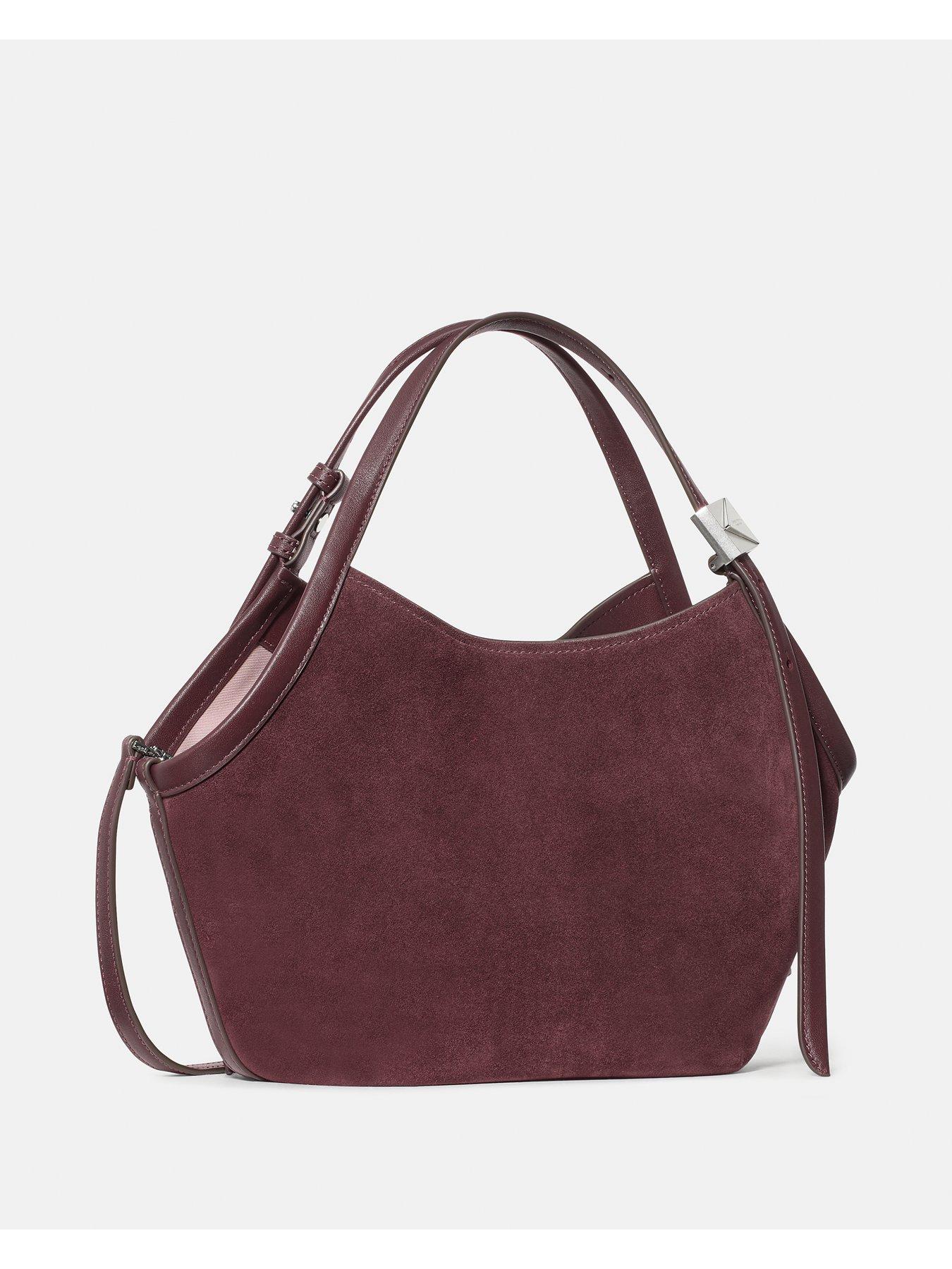 Image 3 of 5 of Kate Spade New York Deco Suede Small Tulip Tote Bag - Purple