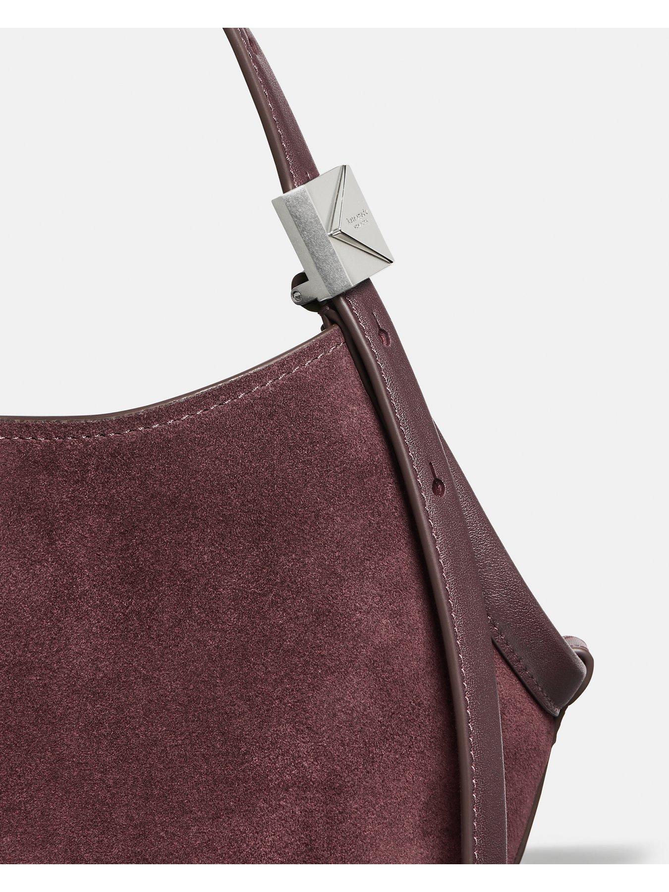 Image 4 of 5 of Kate Spade New York Deco Suede Small Tulip Tote Bag - Purple
