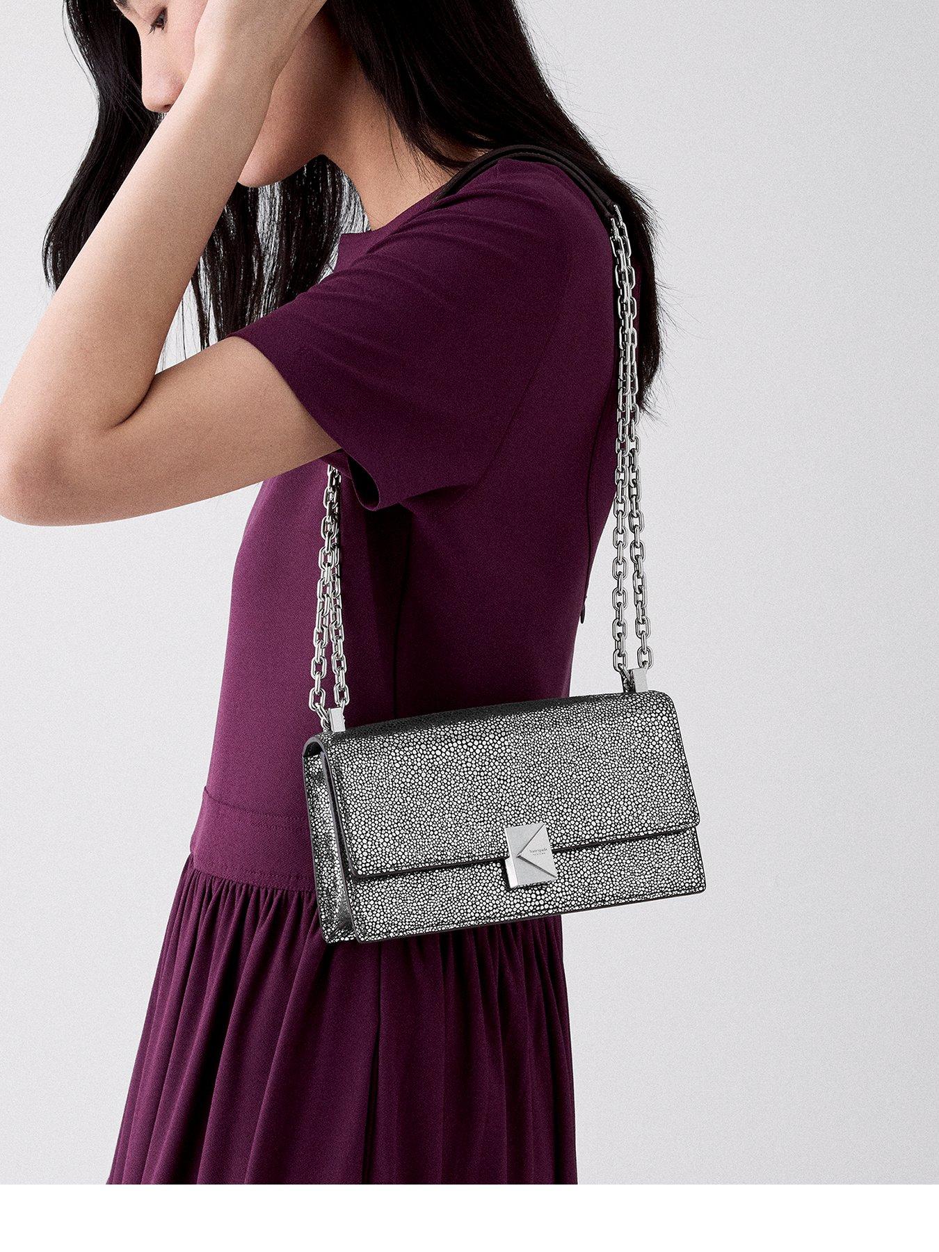 Image 1 of 4 of Kate Spade New York Deco Mini Flap Chain Crossbody