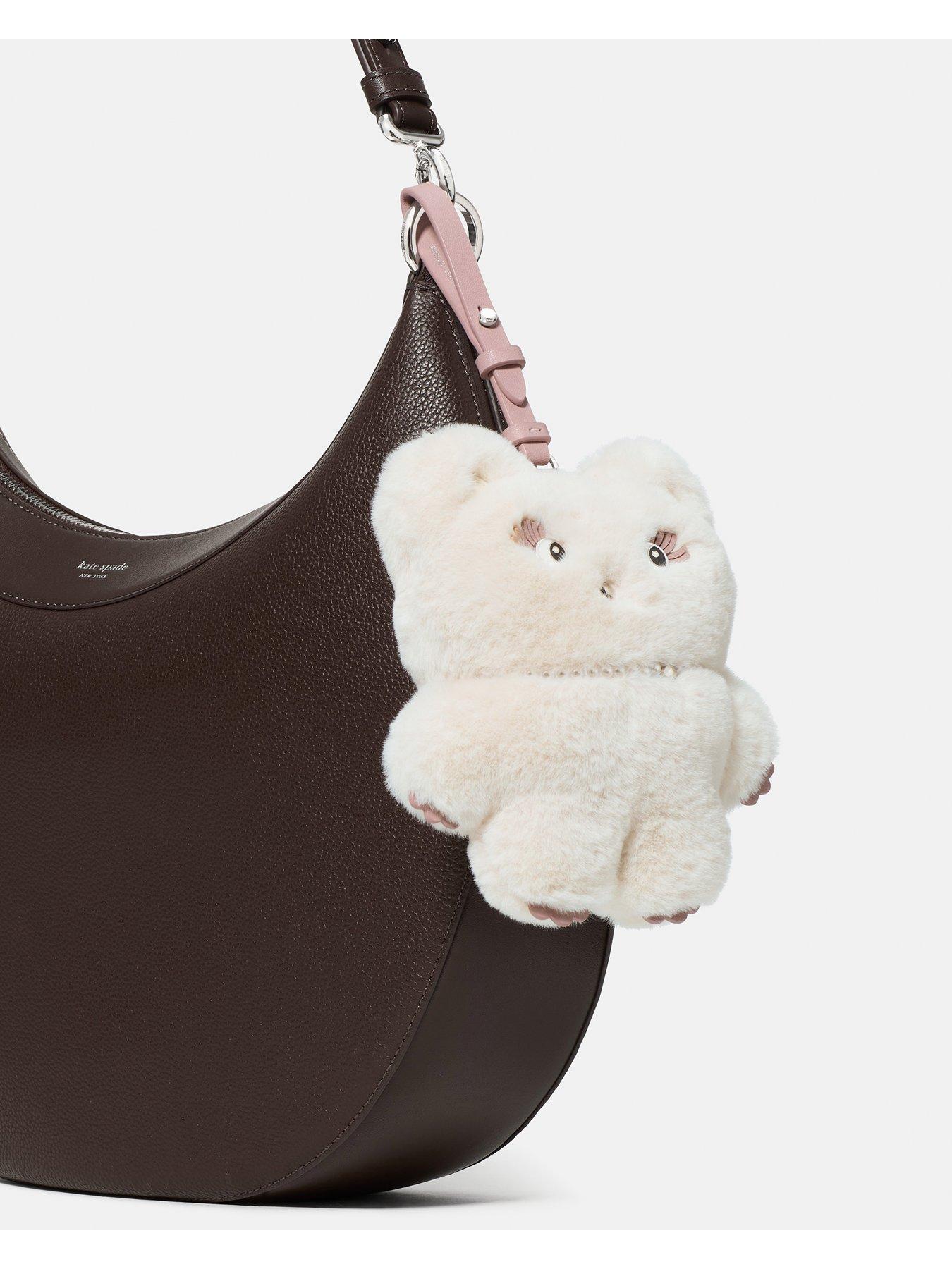 Image 3 of 3 of Kate Spade New York Monsters Clover Cat Bag Charm - White