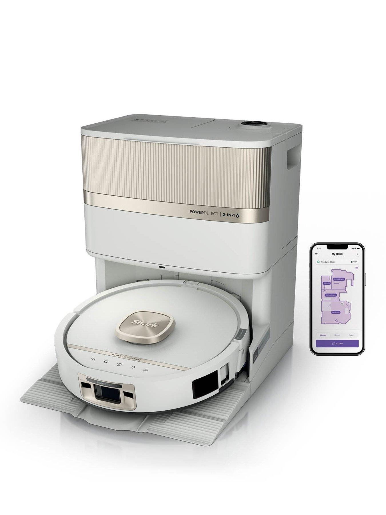 Shark PowerDetect Luxe UV Reveal 2-in-1 Vac & Mop Robot Vacuum - Dove